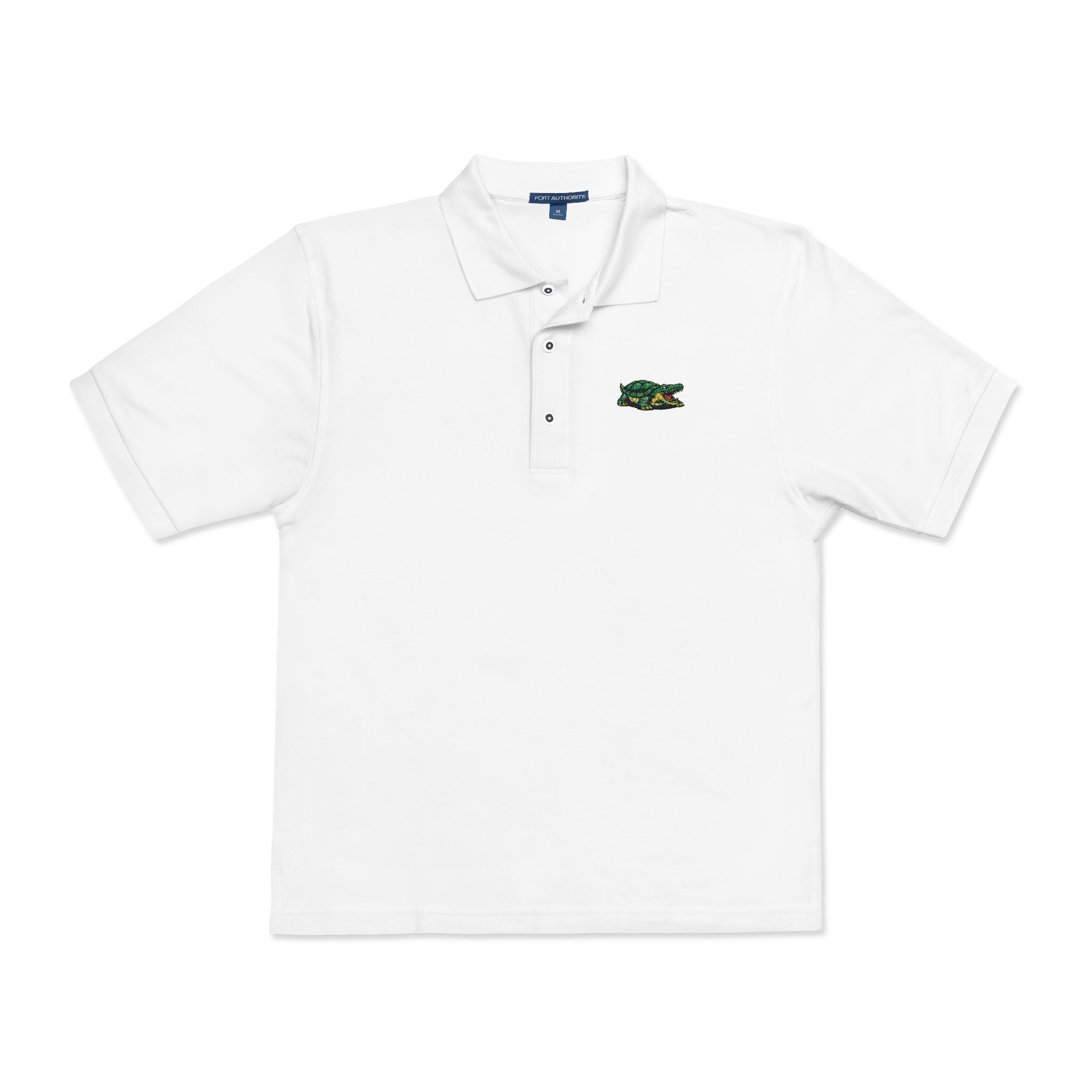 Lacoste Parody Embroidered Polo Shirt — Funny Croc Twist