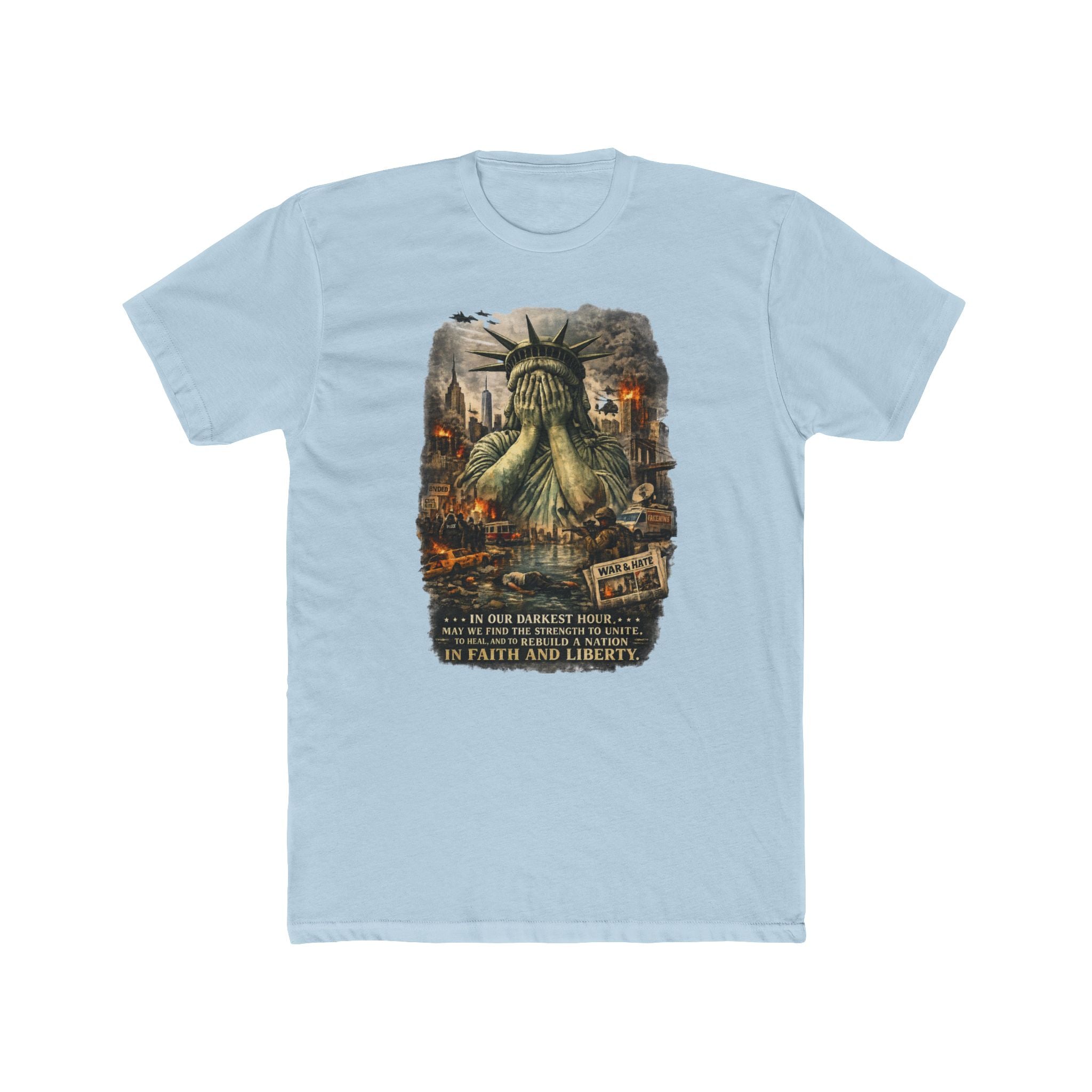 Statue of Liber-tee Cotton Crew Tee