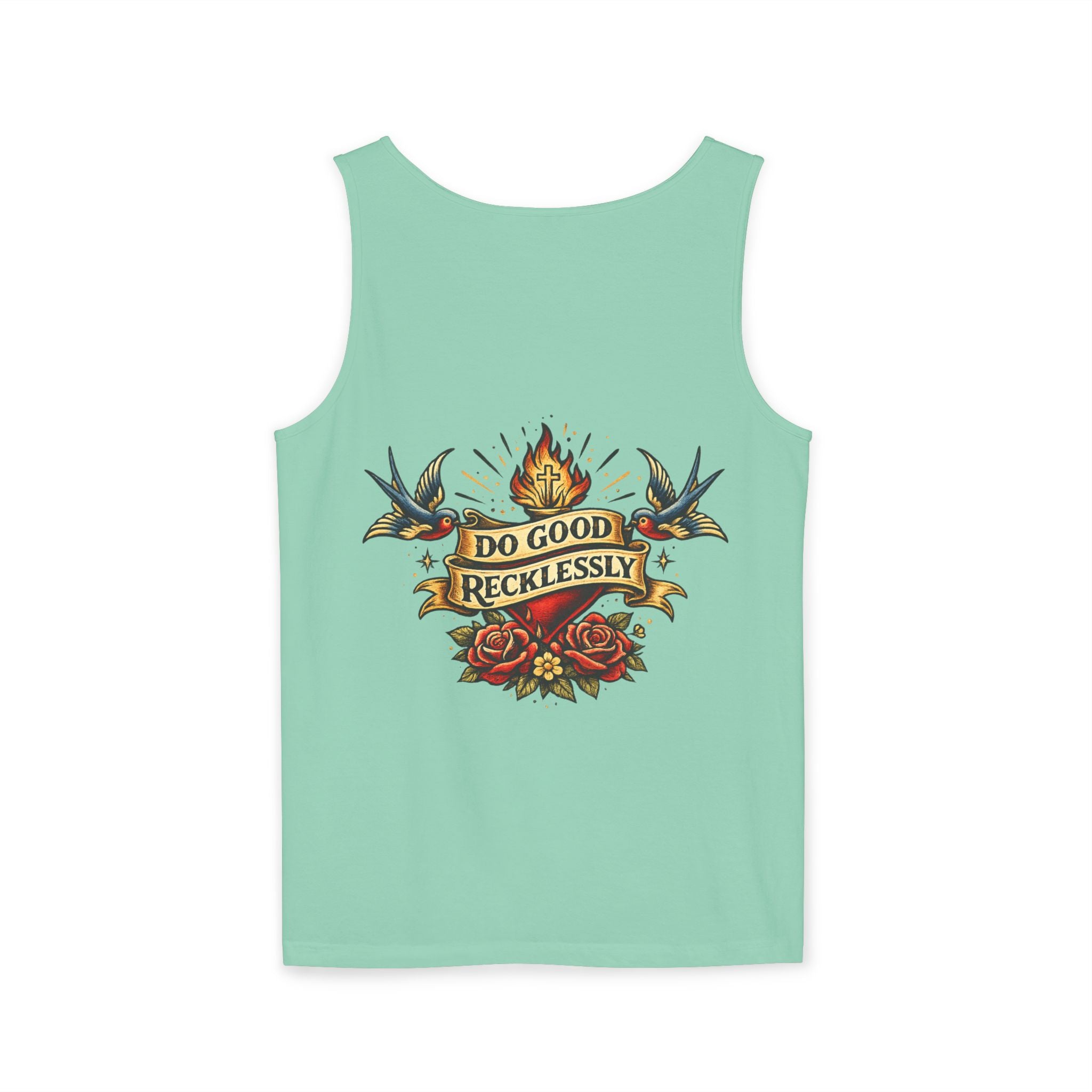Do Good Recklessly Back Print Tank Top