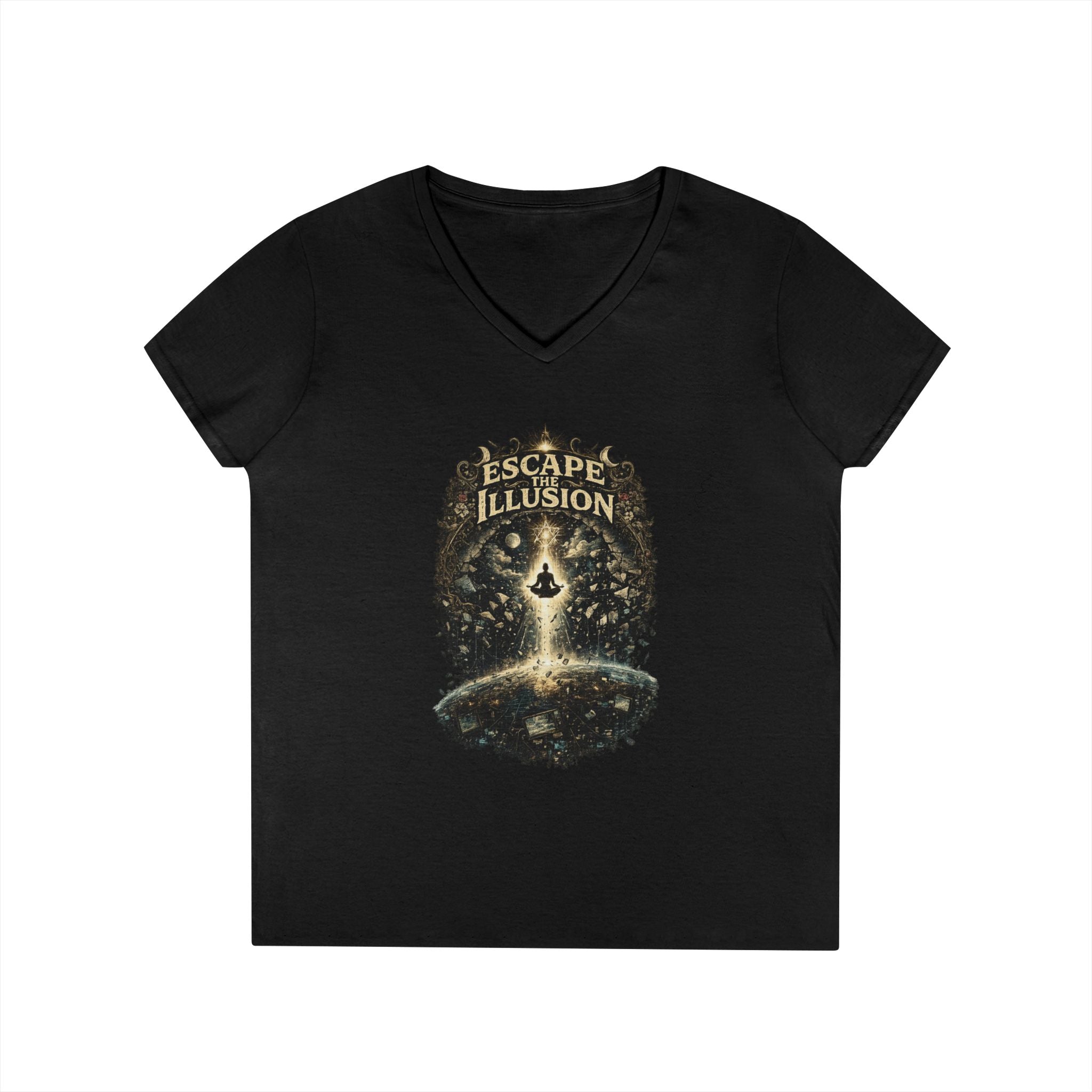 Escape the Illusion Women's V-Neck T-Shirt