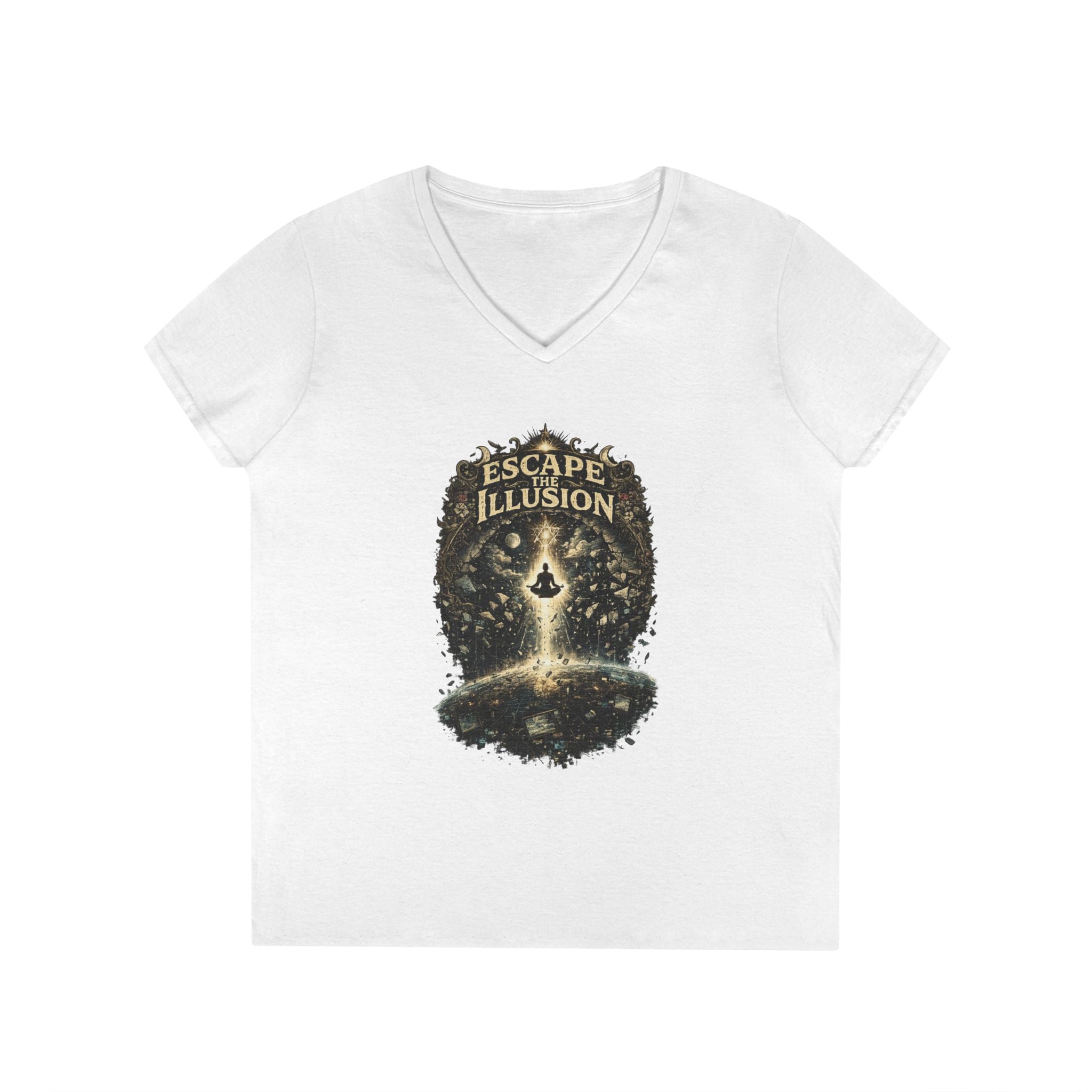 Escape the Illusion Women's V-Neck T-Shirt