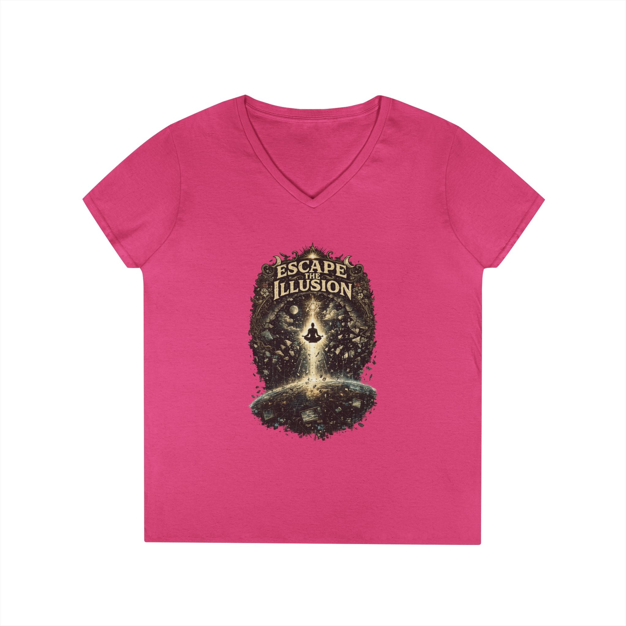 Escape the Illusion Women's V-Neck T-Shirt