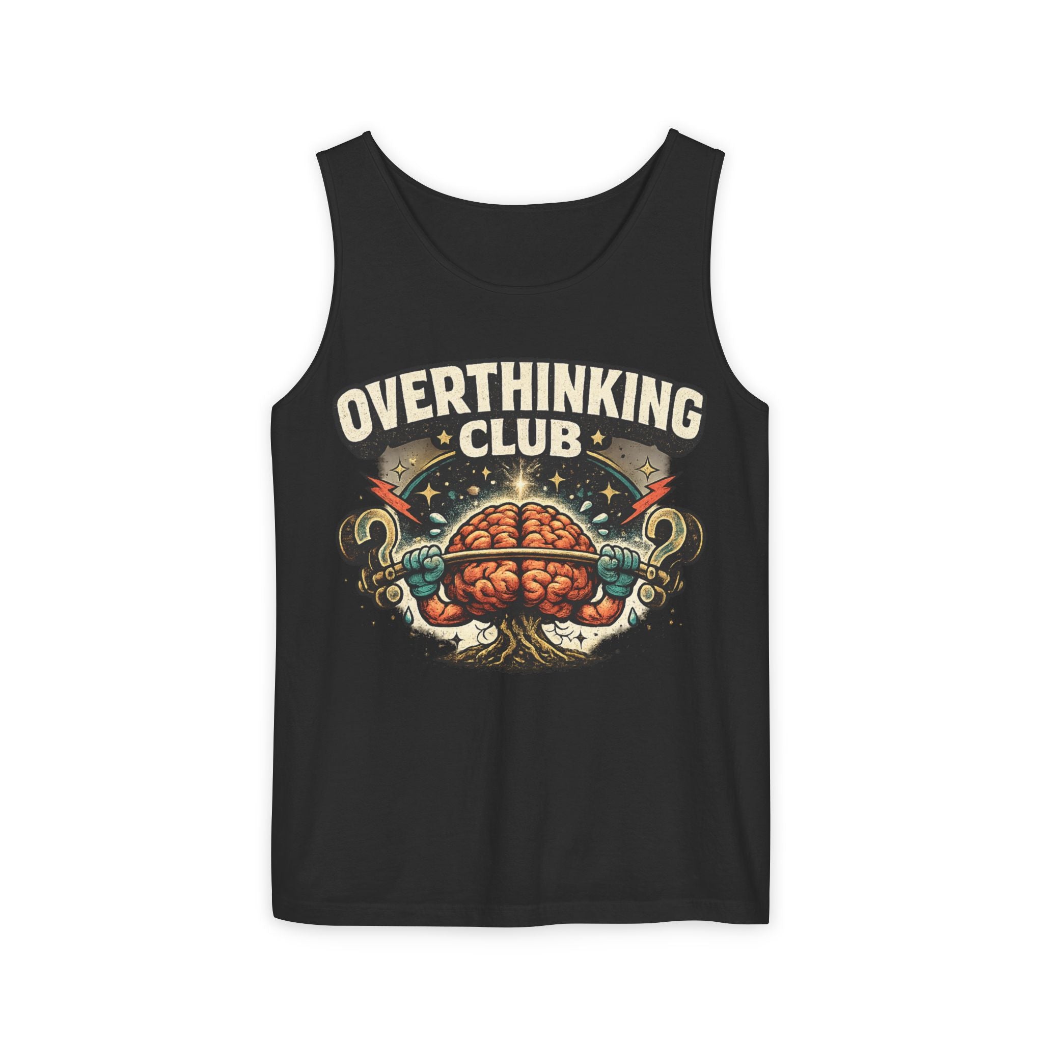 Overthinking Club Unisex Tank Top | Funny Overthinker Graphic Tank | Graphic Nature
