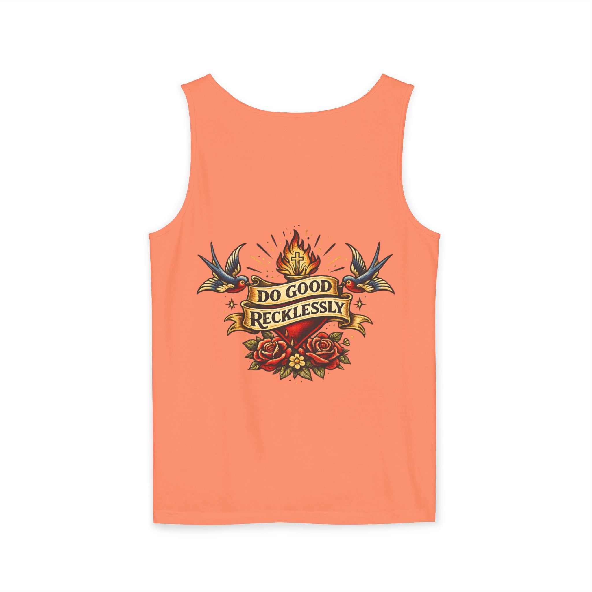 Do Good Recklessly Back Print Tank Top