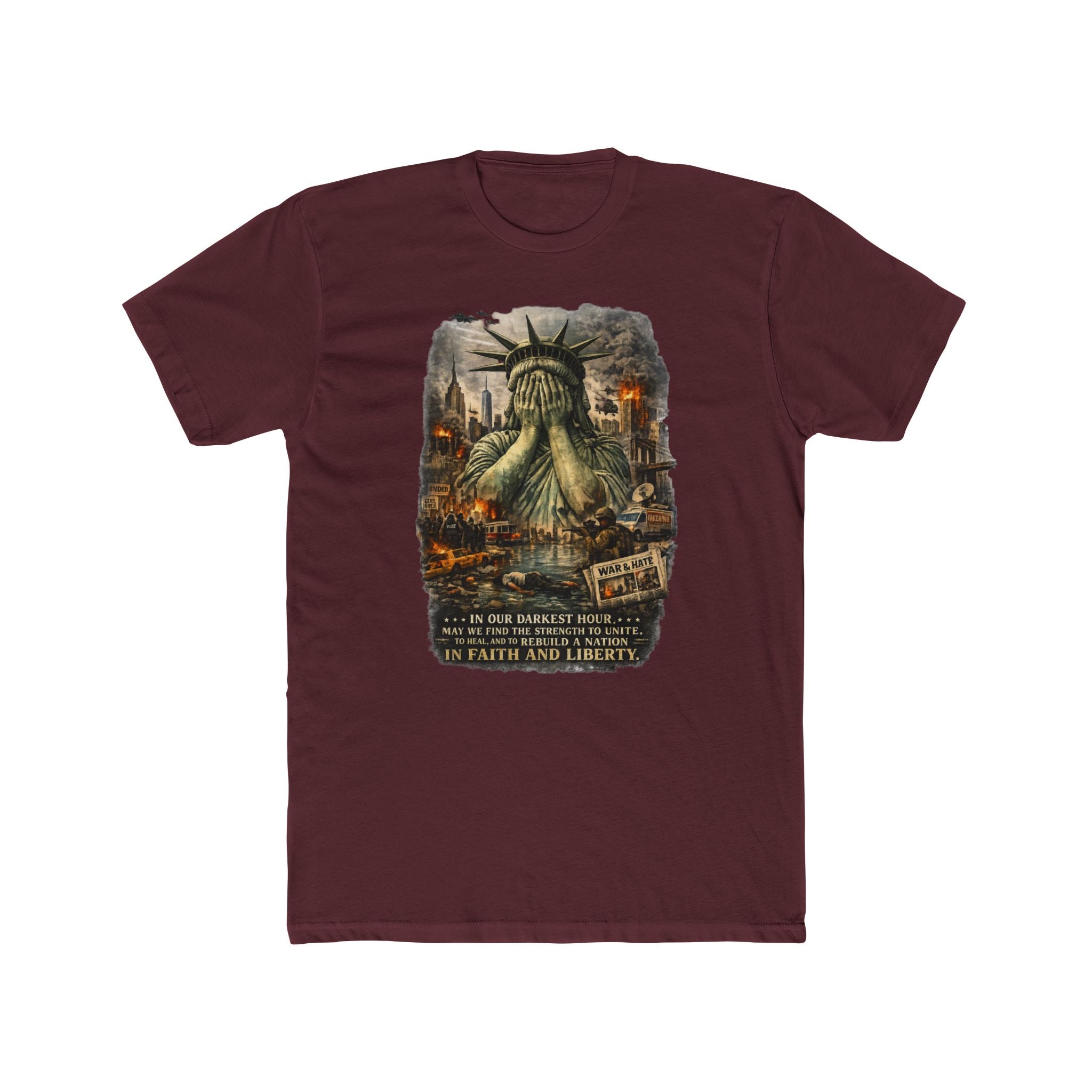 Statue of Liber-tee Cotton Crew Tee