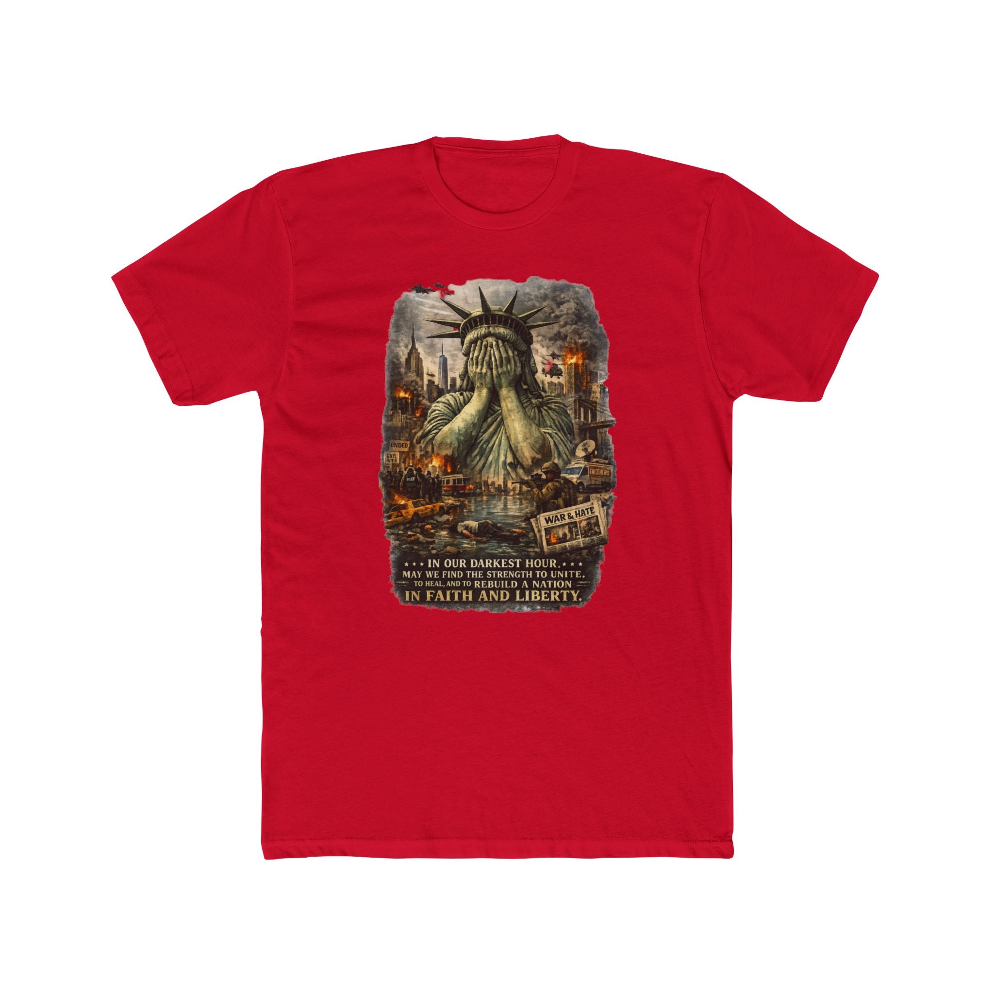 Statue of Liber-tee Cotton Crew Tee