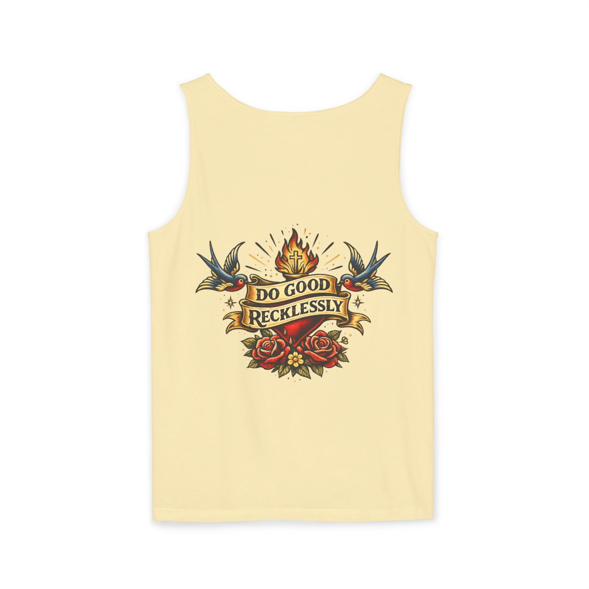 Do Good Recklessly Back Print Tank Top