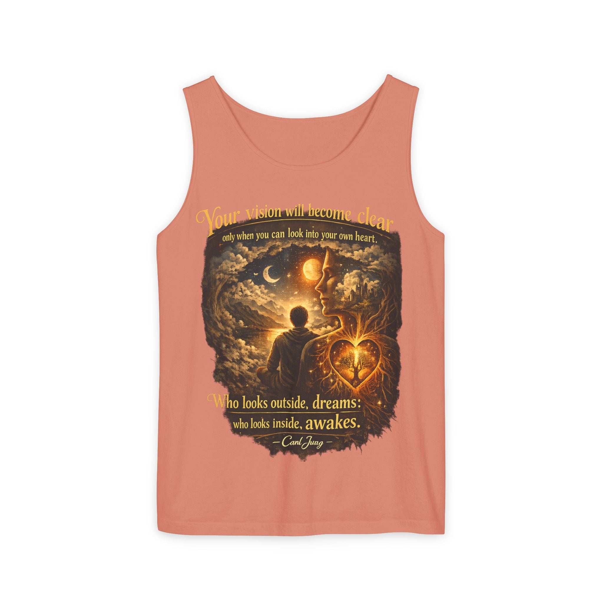Carl Jung Spiritual Awareness Tank Top — Jungian Psychology Quote Tee