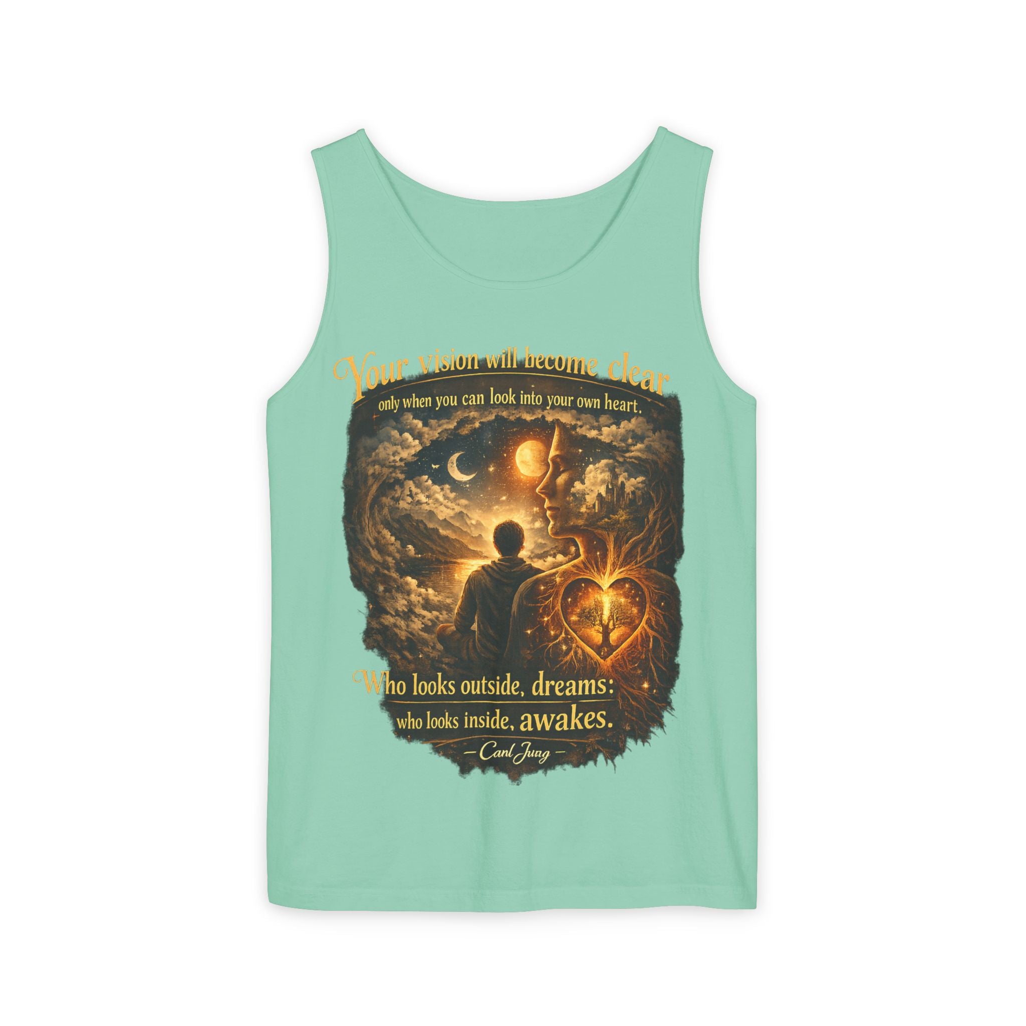 Carl Jung Spiritual Awareness Tank Top — Jungian Psychology Quote Tee