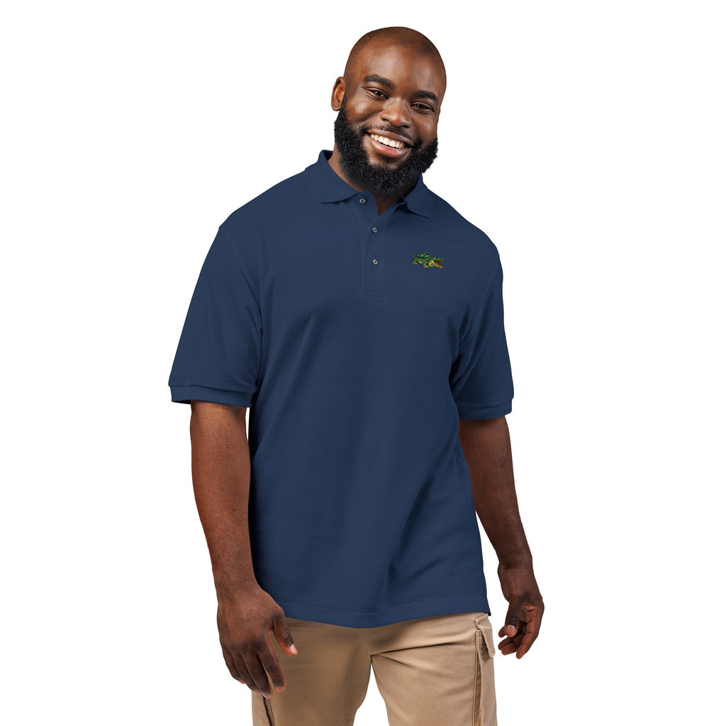 Croc Twist Embroidered Polo
