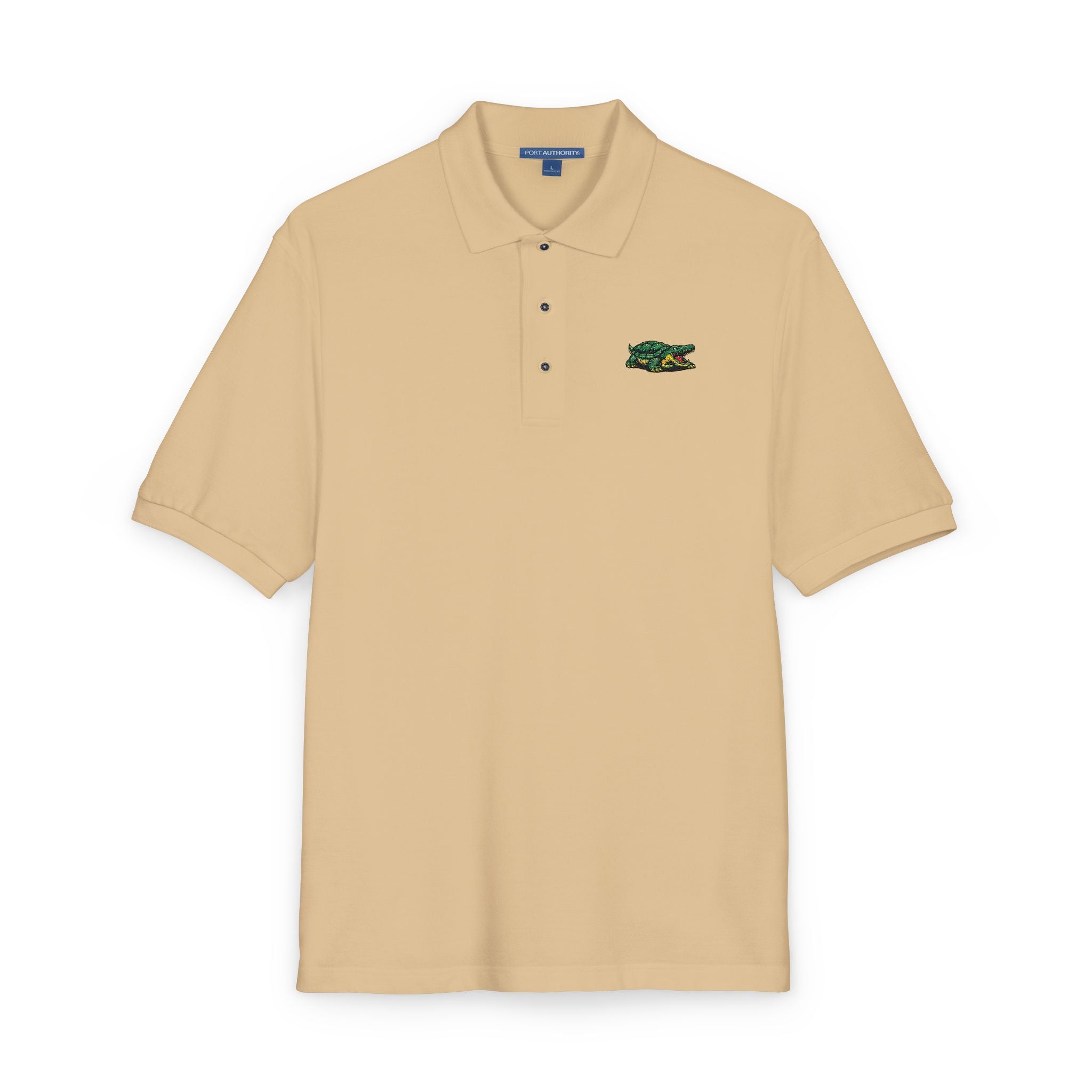 Lacoste Parody Embroidered Polo Shirt — Funny Croc Twist
