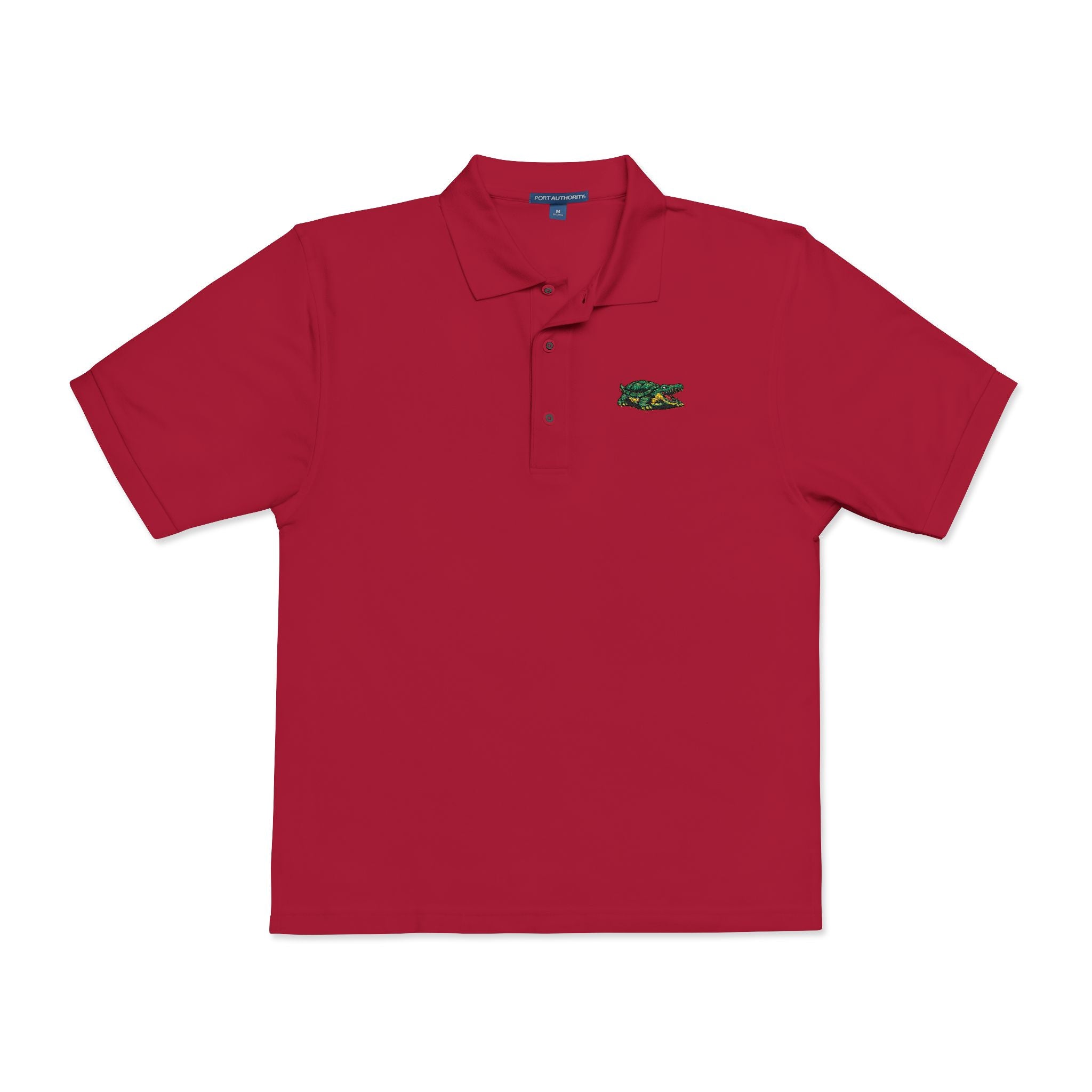 Lacoste Parody Embroidered Polo Shirt — Funny Croc Twist