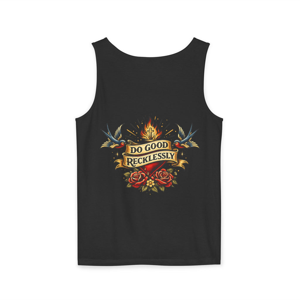 Do Good Recklessly Back Print Tank Top