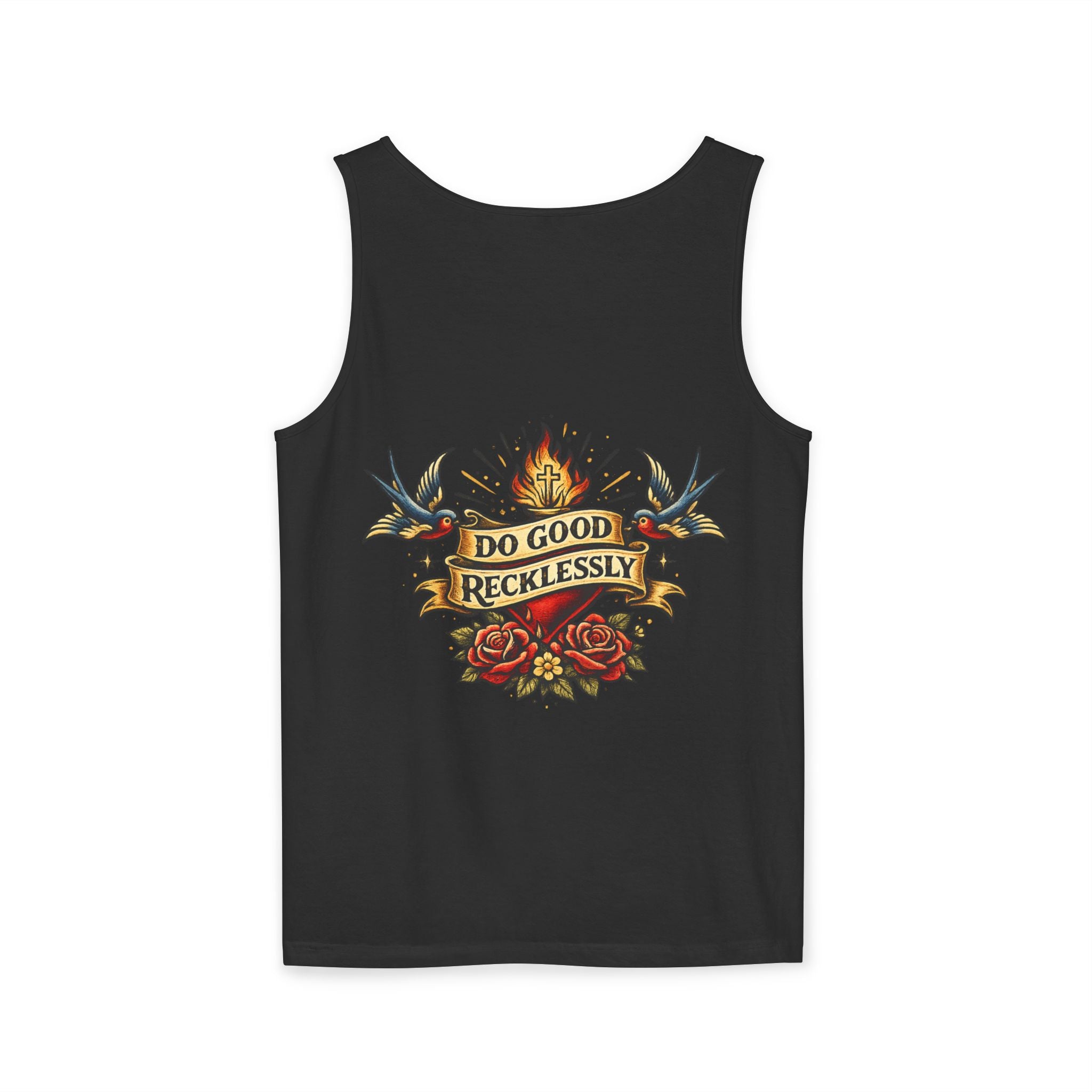 Do Good Recklessly Back Print Tank Top