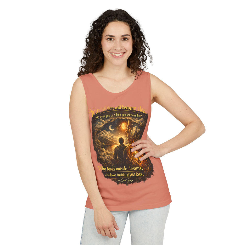 Carl Jung Spiritual Awareness Tank Top — Jungian Psychology Quote Tee