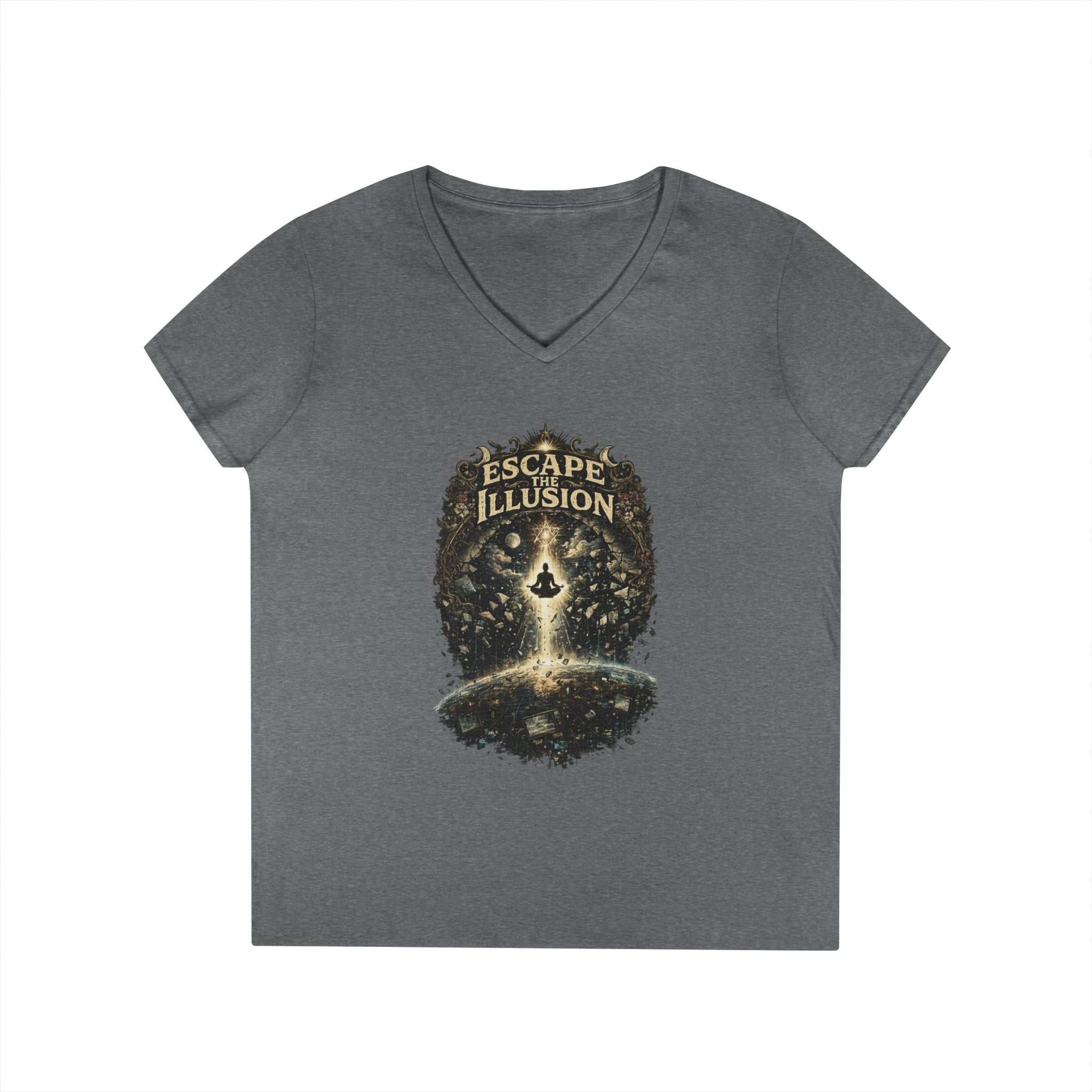 Escape the Illusion Women's V-Neck T-Shirt