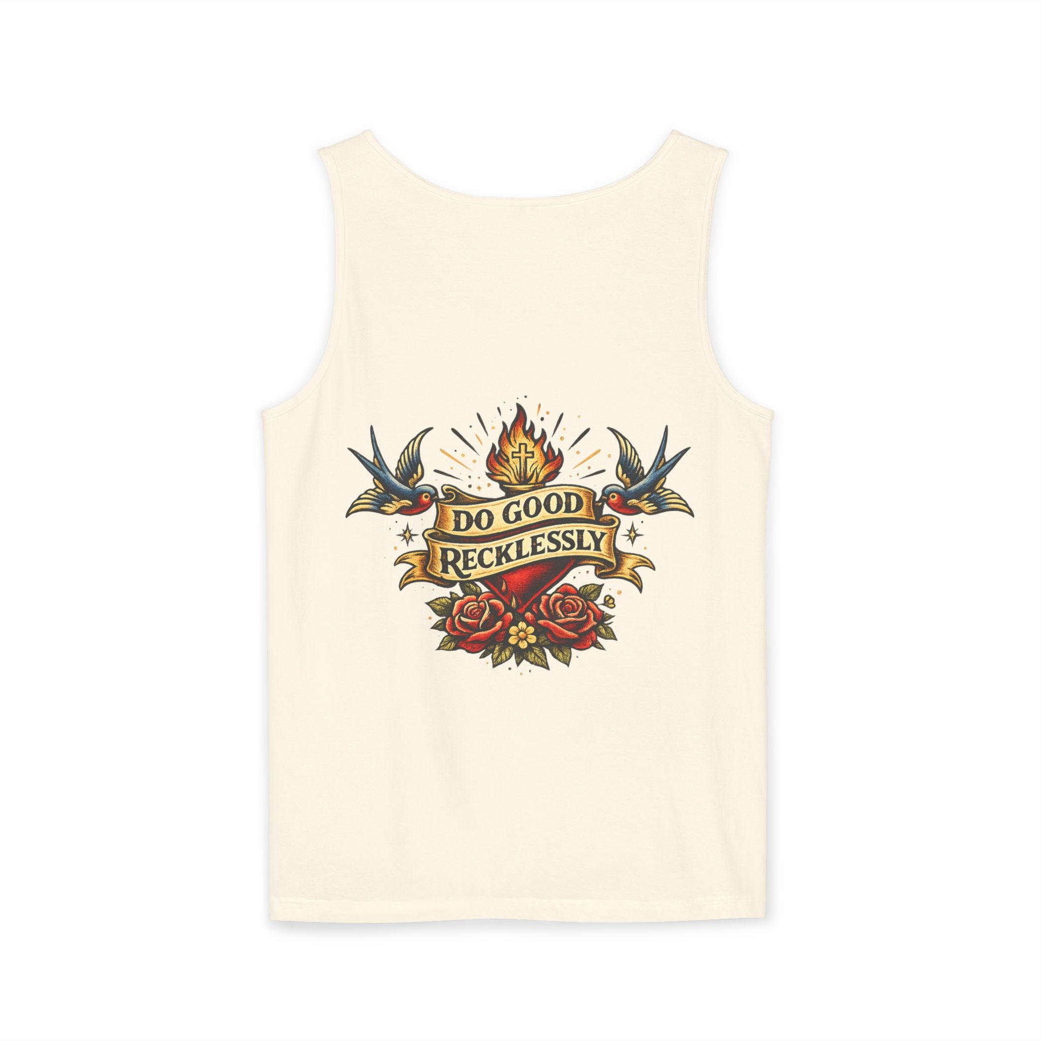 Do Good Recklessly Back Print Tank Top