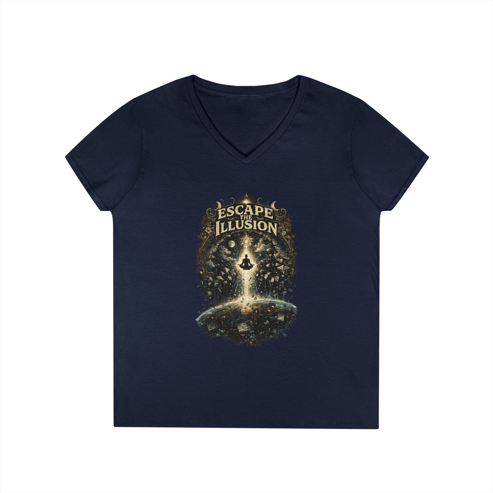 Escape the Illusion Women's V-Neck T-Shirt