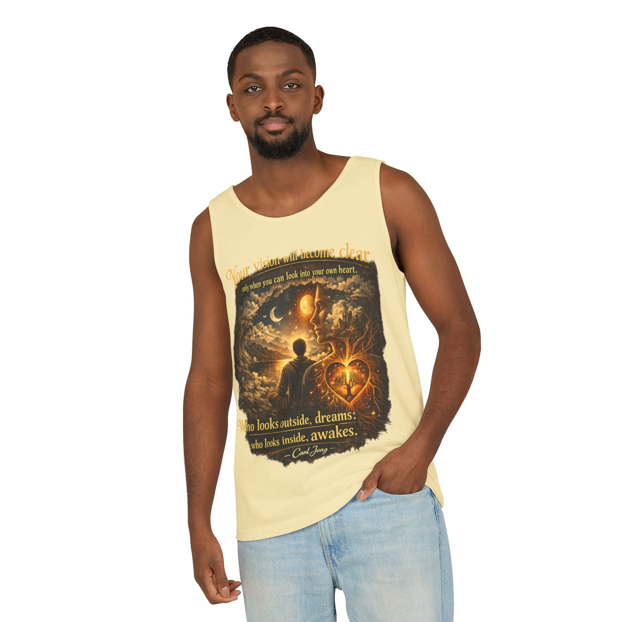 Carl Jung Spiritual Awareness Tank Top — Jungian Psychology Quote Tee