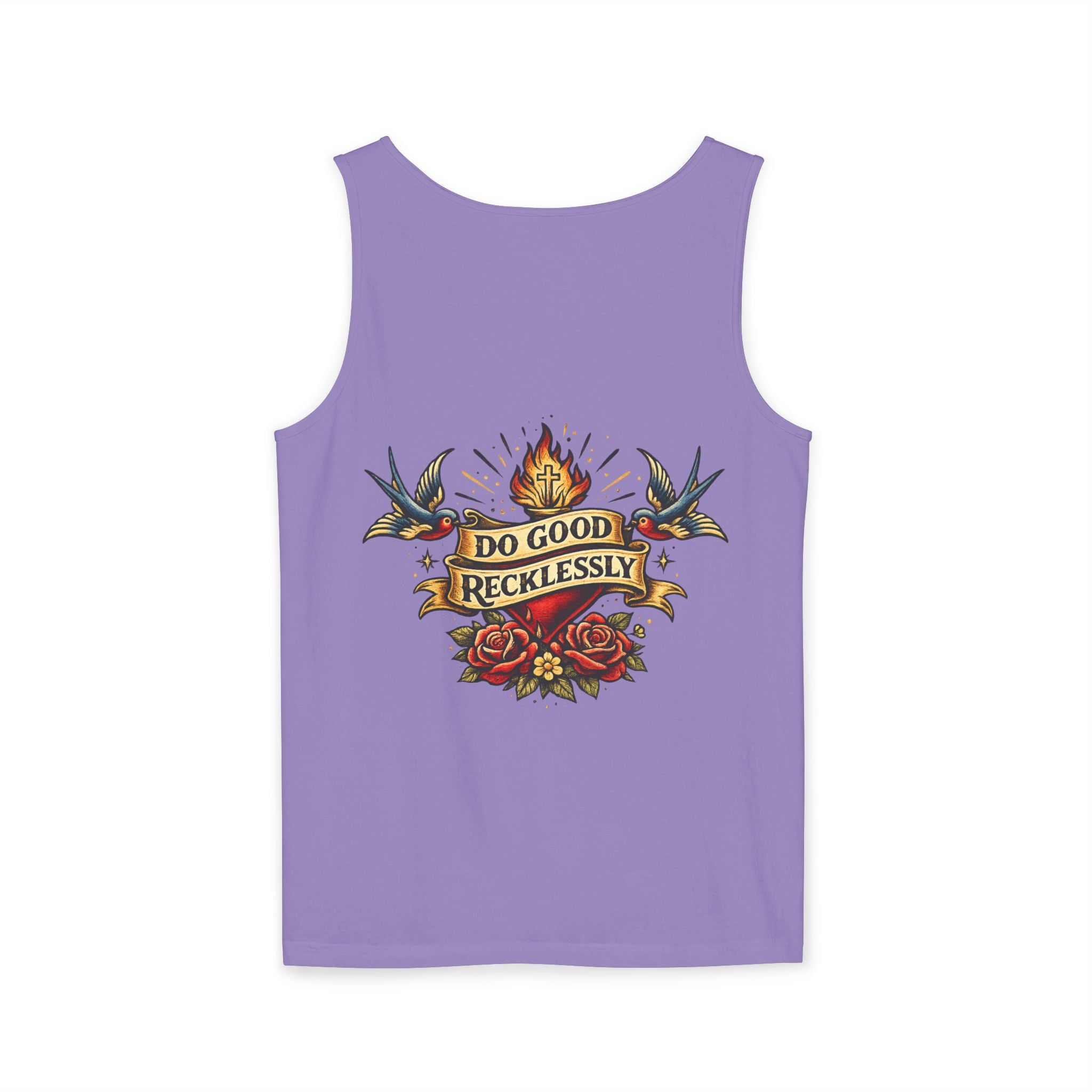 Do Good Recklessly Back Print Tank Top