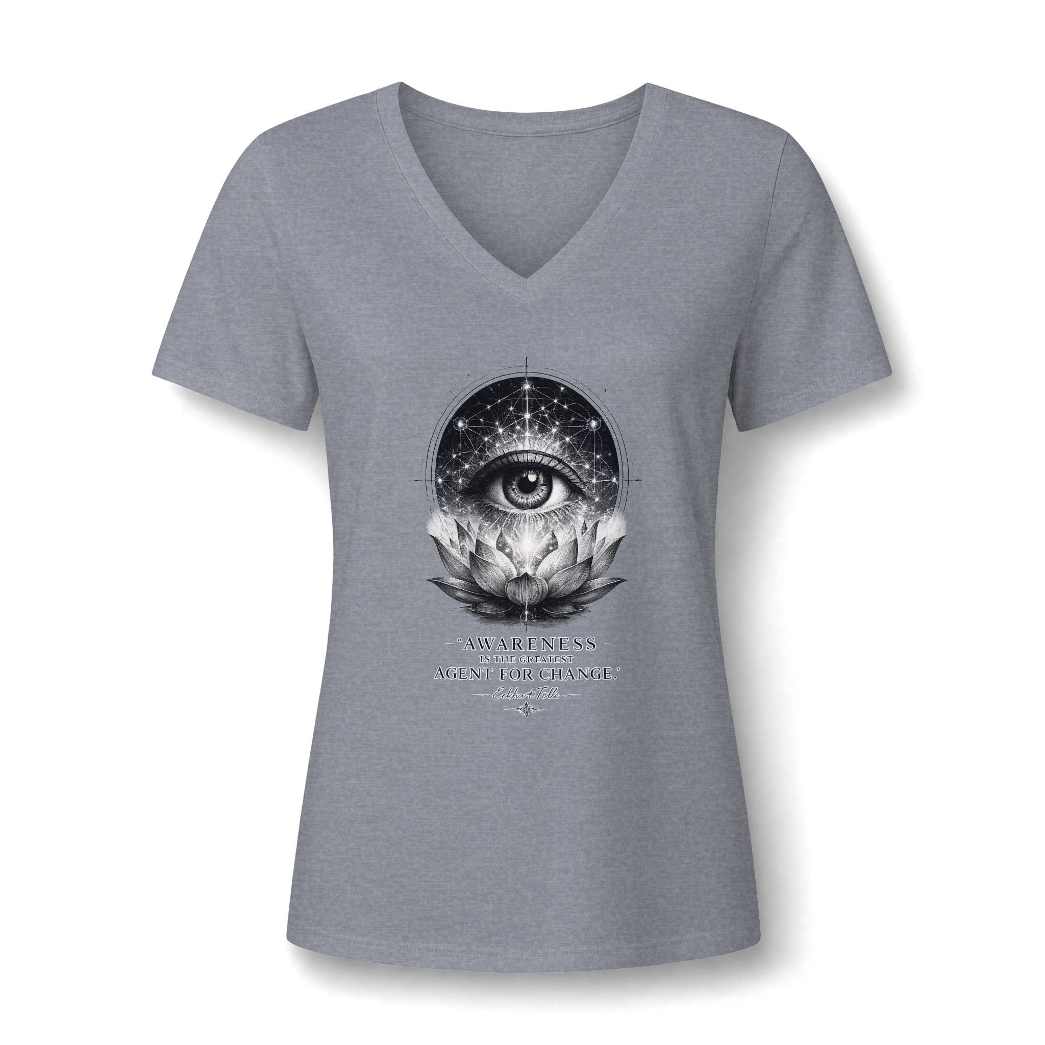 Awareness Is the Greatest Agent for Change Women's V-Neck T-Shirt