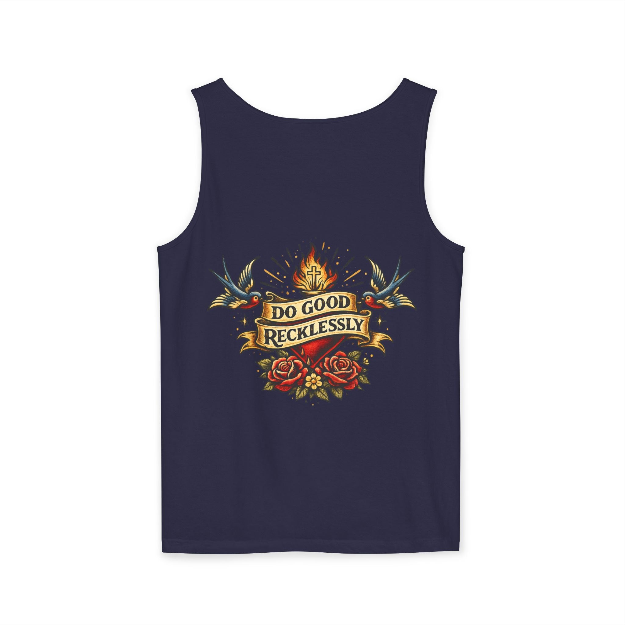 Do Good Recklessly Back Print Tank Top