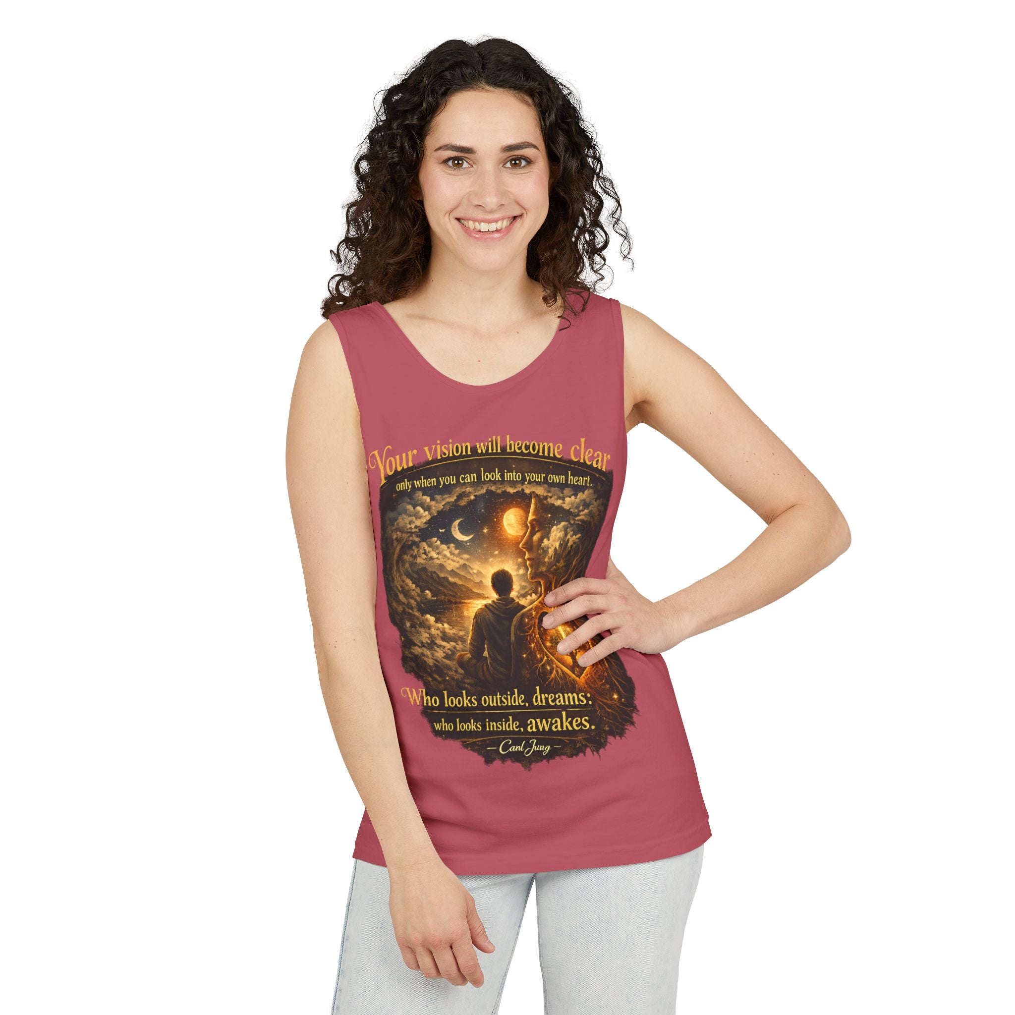 Carl Jung Spiritual Awareness Tank Top — Jungian Psychology Quote Tee