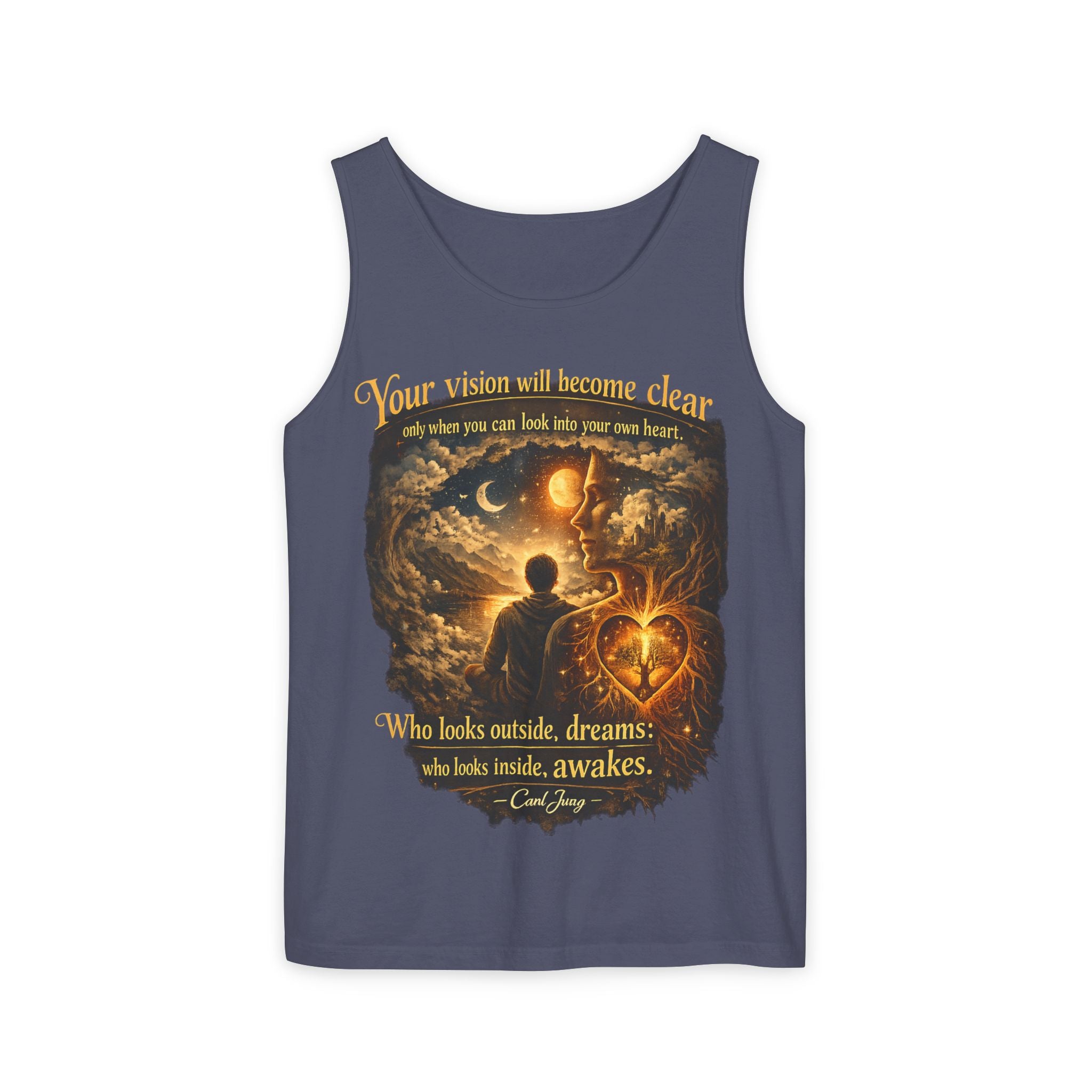 Carl Jung Spiritual Awareness Tank Top — Jungian Psychology Quote Tee
