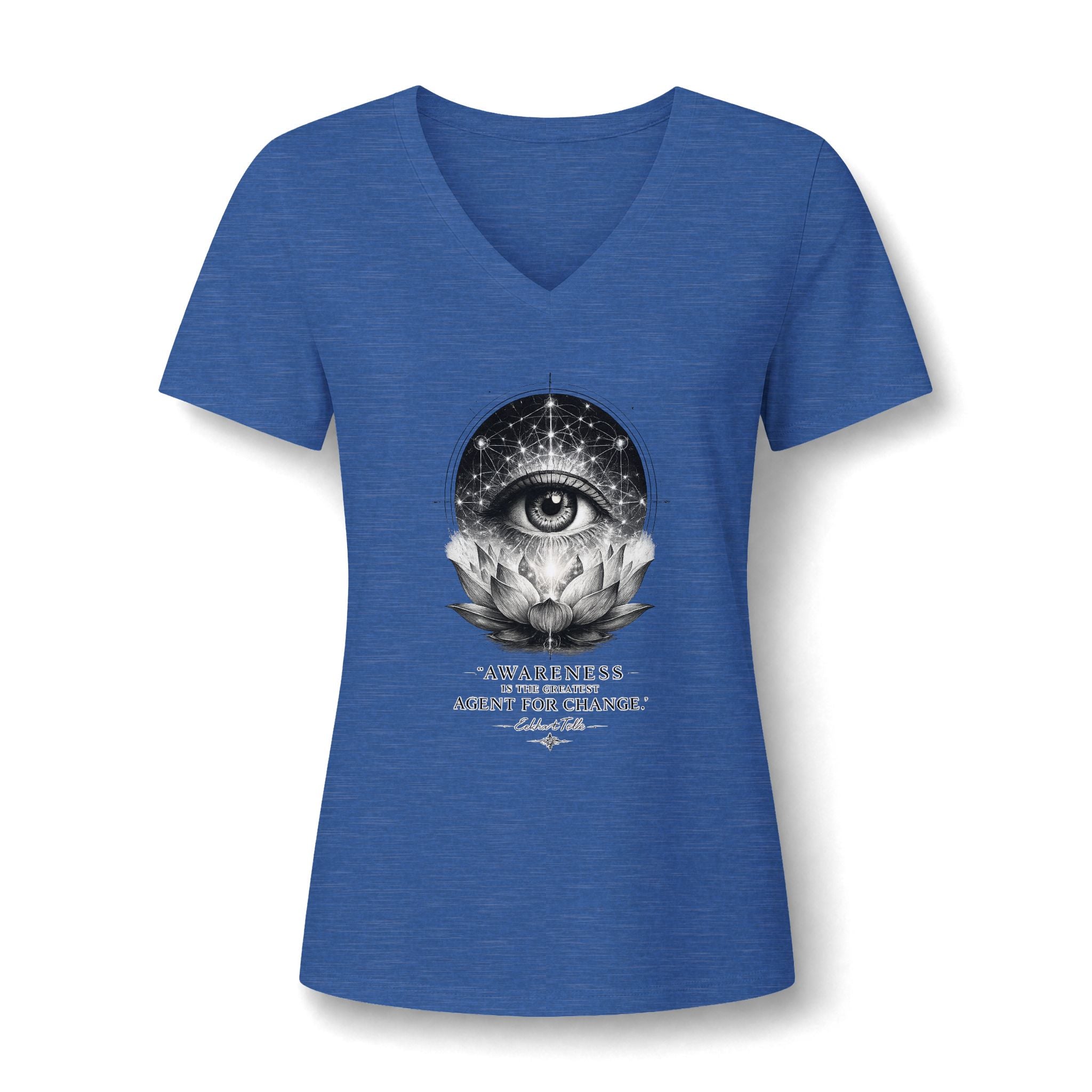 Awareness Is the Greatest Agent for Change Women's V-Neck T-Shirt