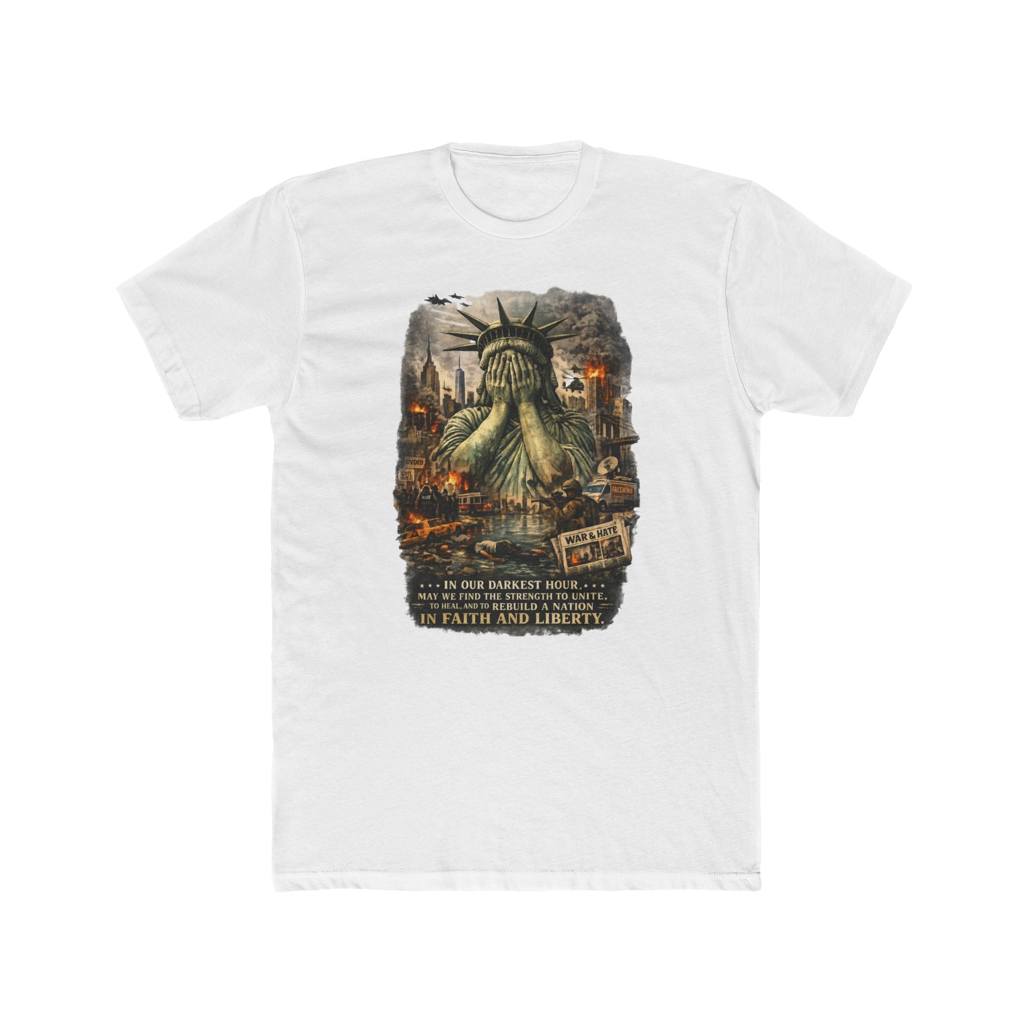 Statue of Liber-tee Cotton Crew Tee
