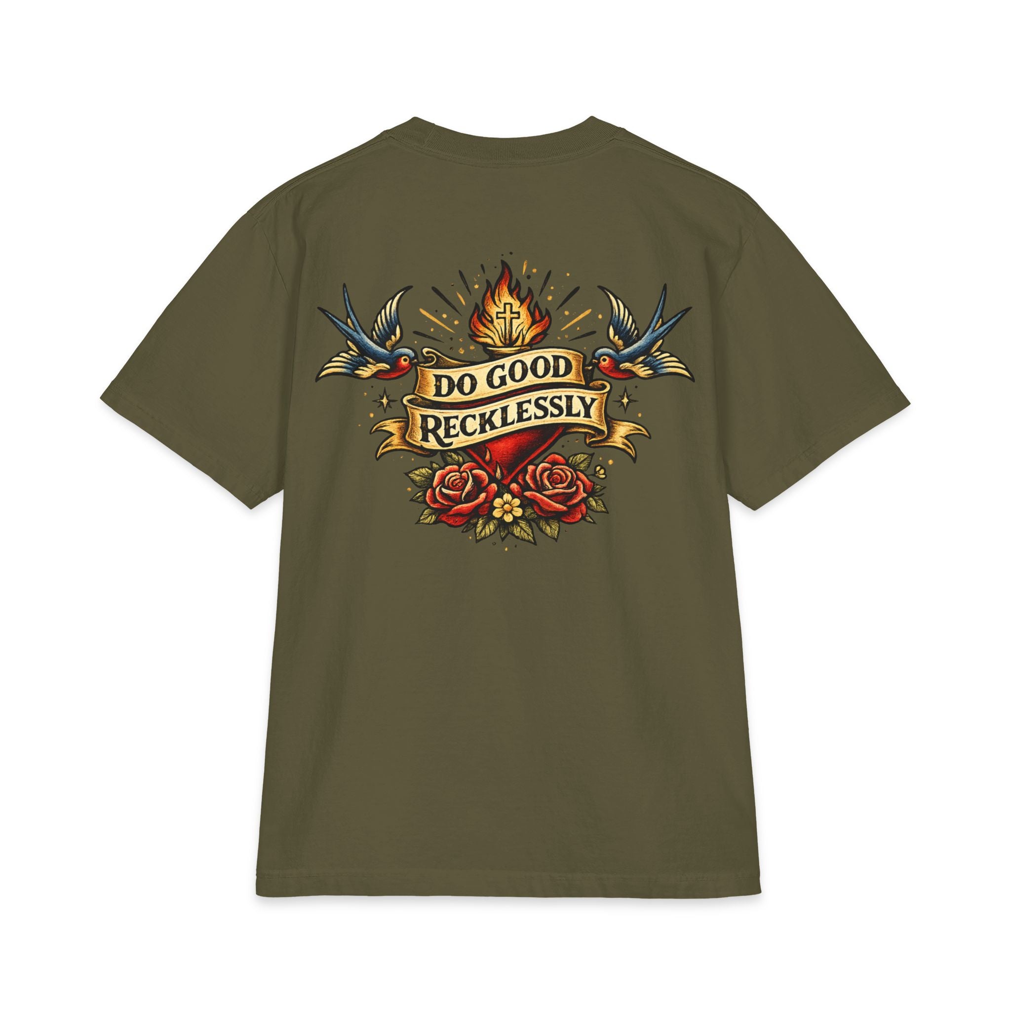 Do Good Recklessly Back Print T-Shirt