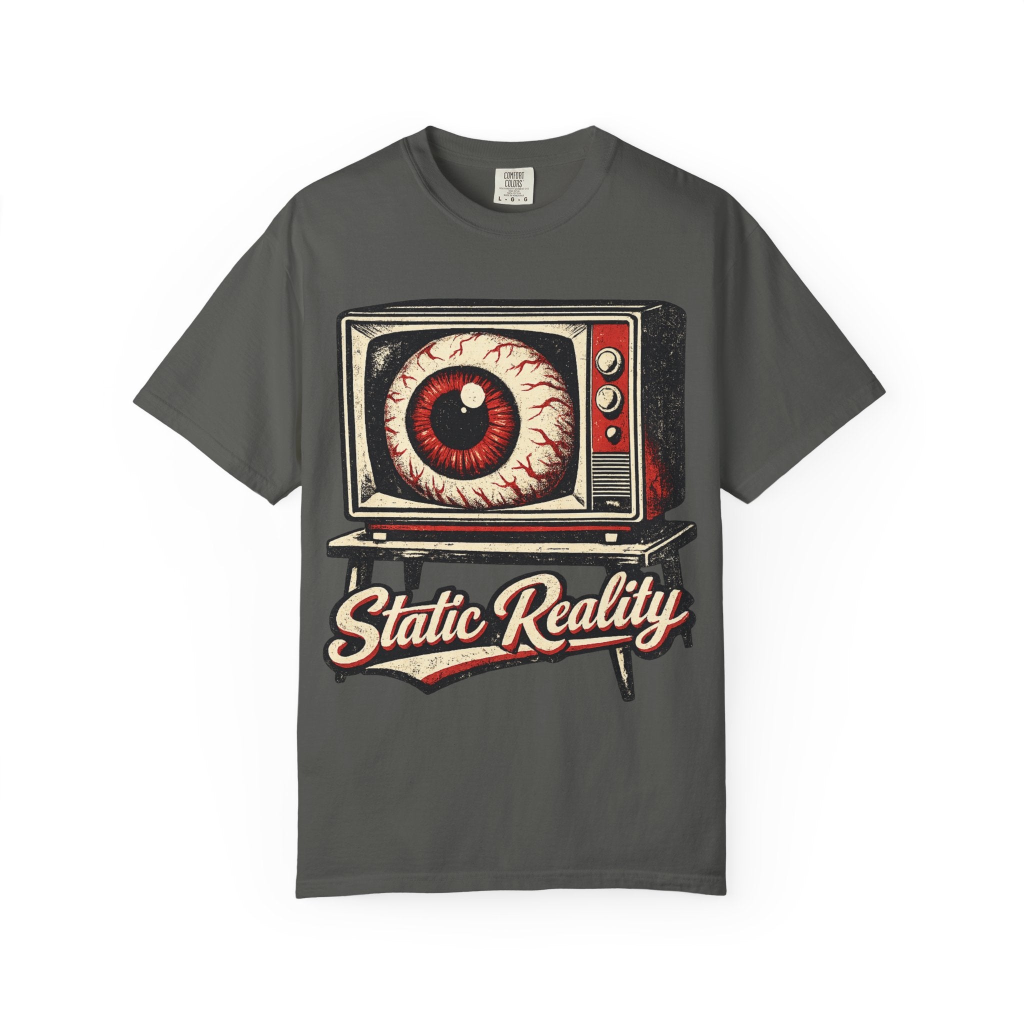 Static Reality Retro TV Eye Graphic Tee