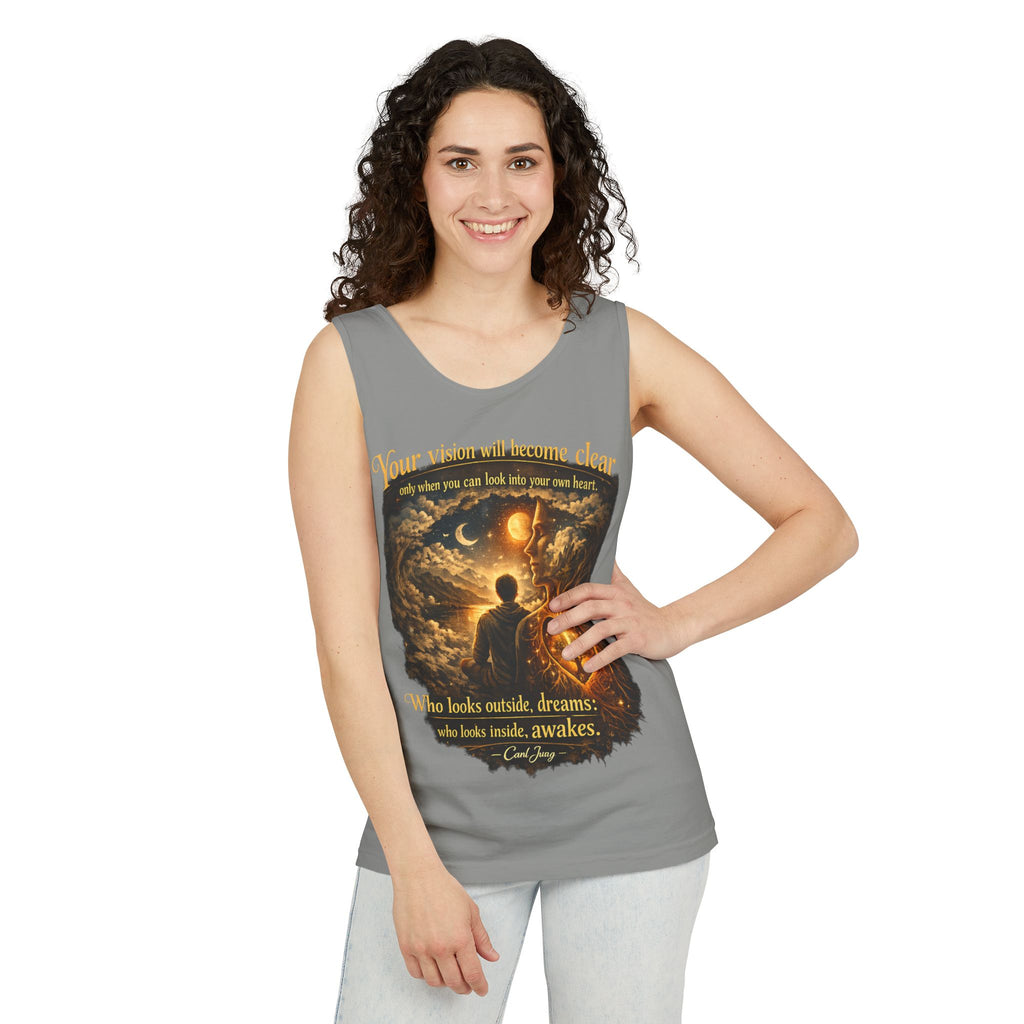 Carl Jung Spiritual Awareness Tank Top — Jungian Psychology Quote Tee