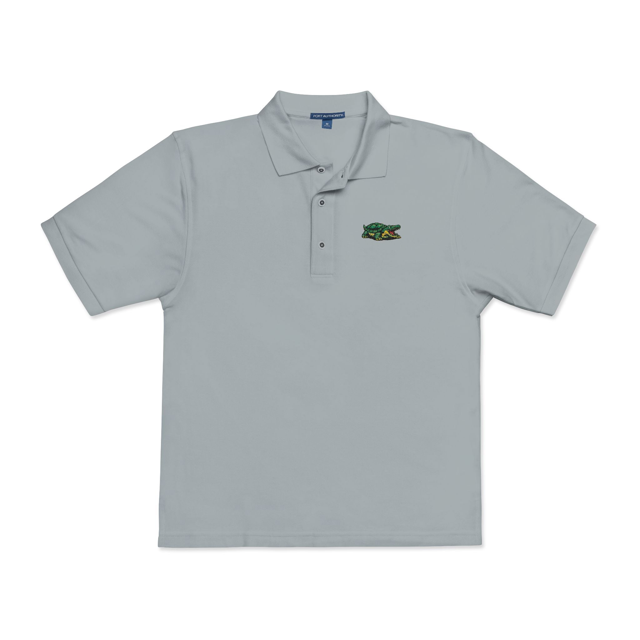 Lacoste Parody Embroidered Polo Shirt — Funny Croc Twist