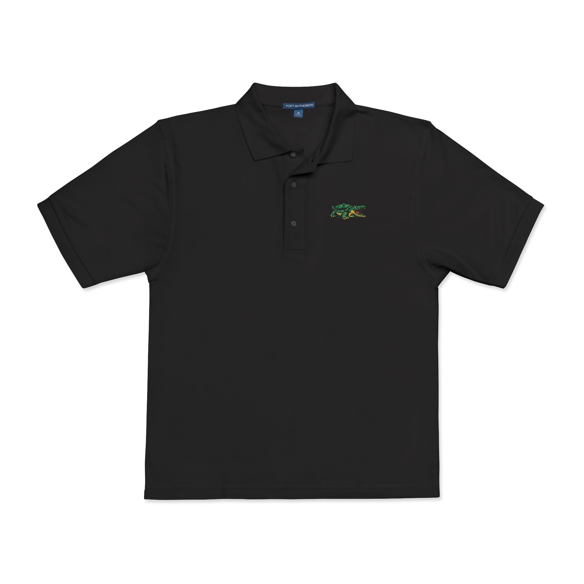 Lacoste Parody Embroidered Polo Shirt — Funny Croc Twist
