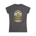 Be Here Now-ish Women's Tee – Meditation Skeleton Graphic T-Shirt