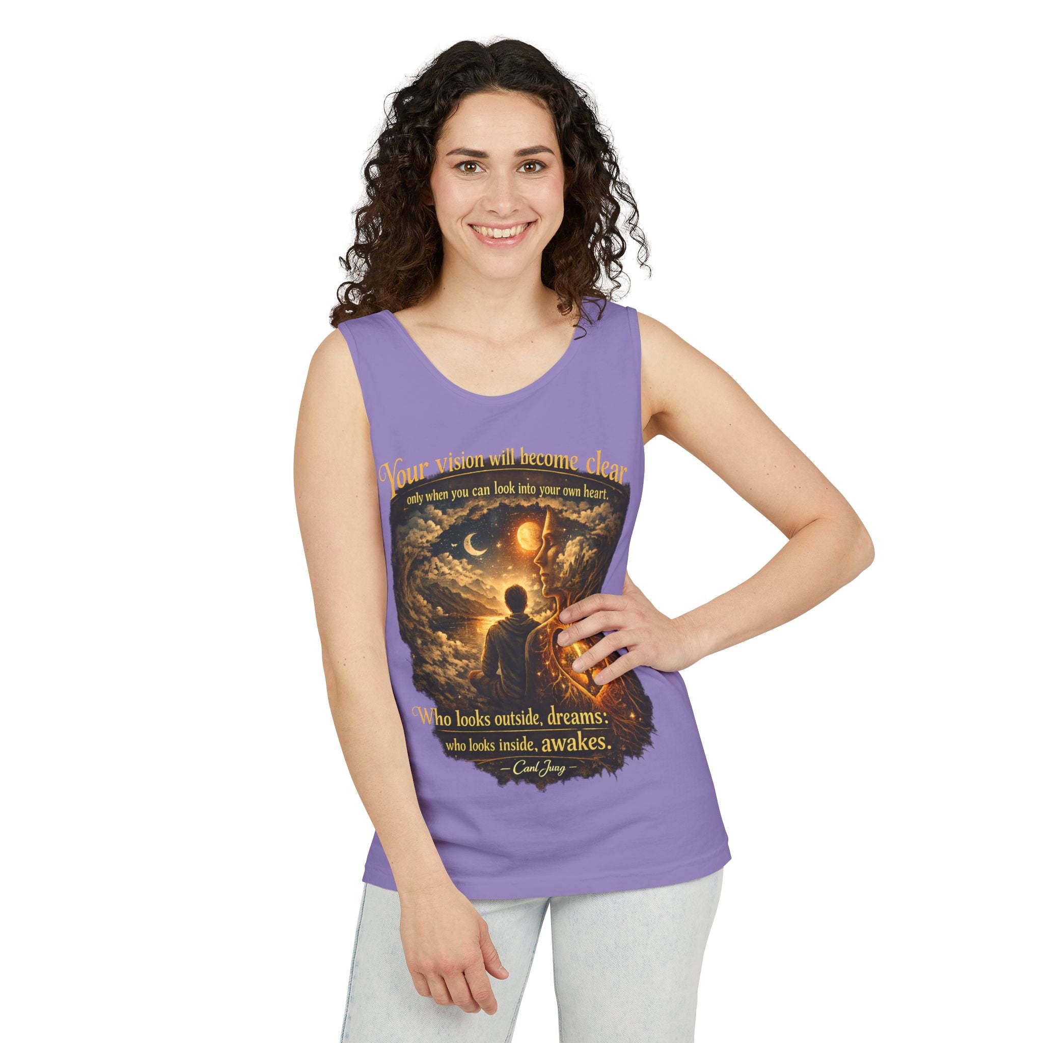 Carl Jung Spiritual Awareness Tank Top — Jungian Psychology Quote Tee