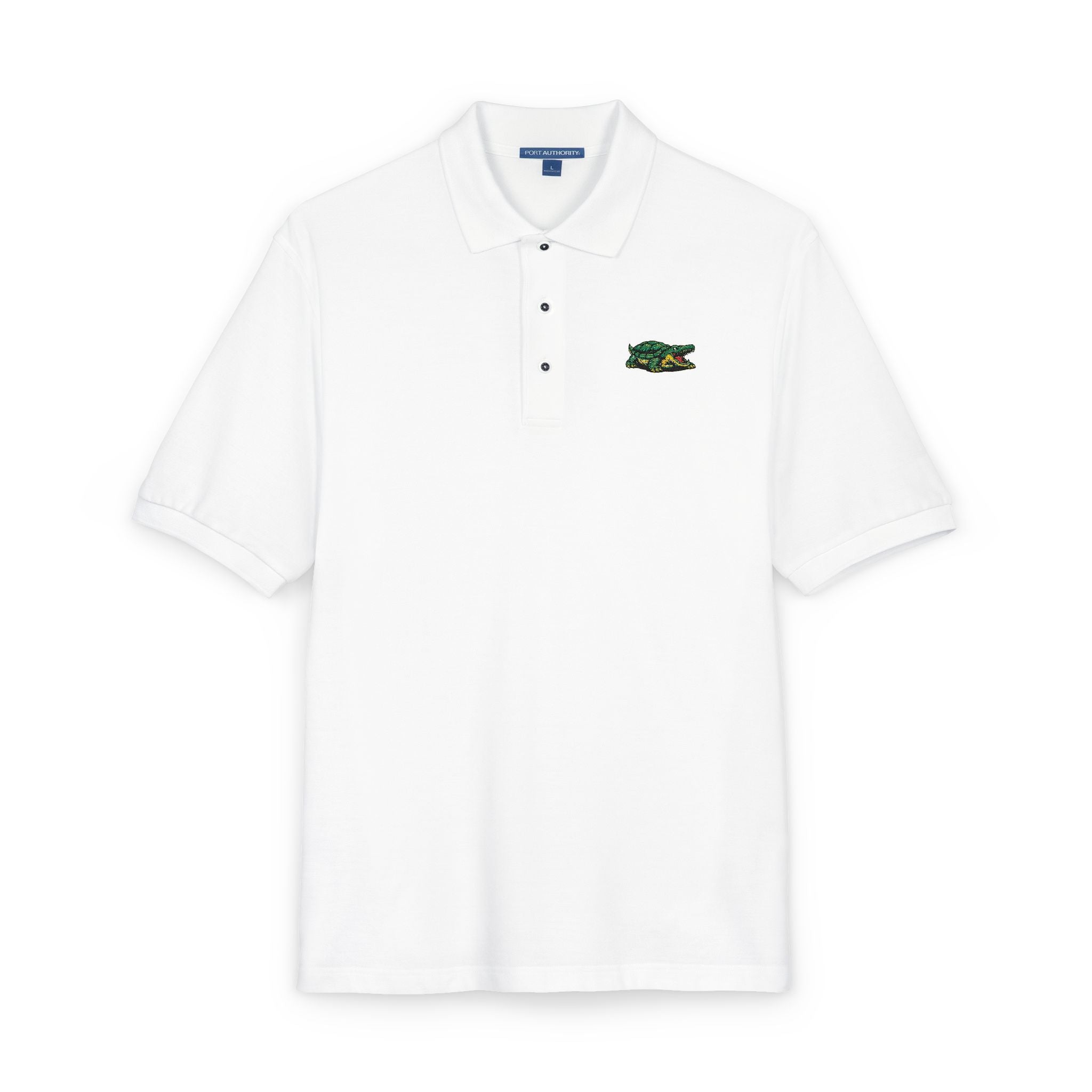 Lacoste Parody Embroidered Polo Shirt — Funny Croc Twist
