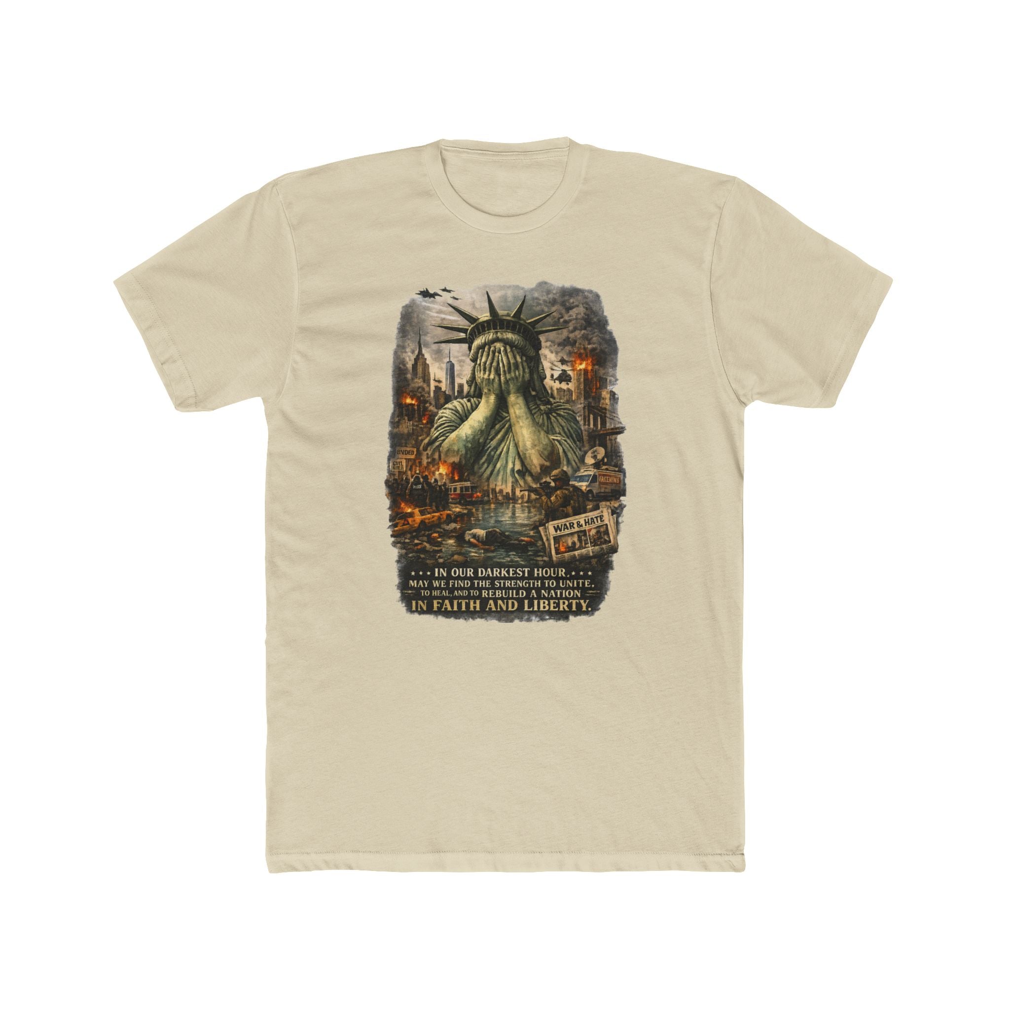 Statue of Liber-tee Cotton Crew Tee