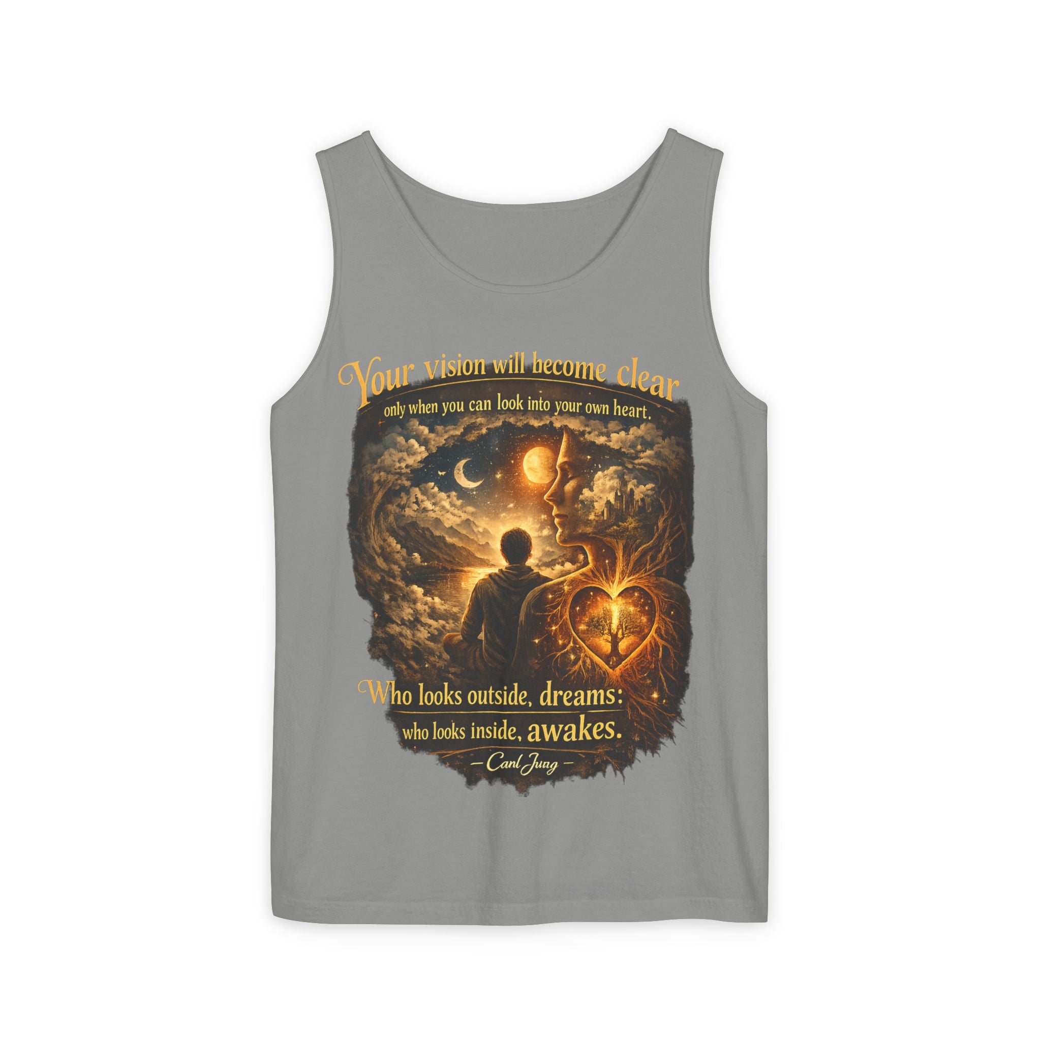Carl Jung Spiritual Awareness Tank Top — Jungian Psychology Quote Tee