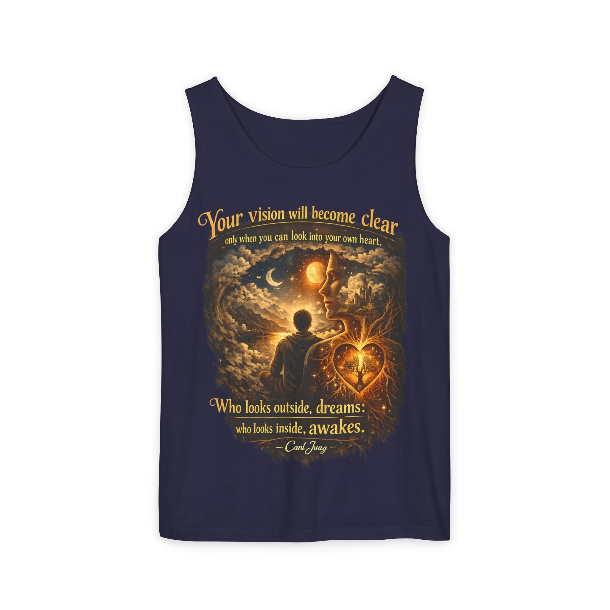Carl Jung Spiritual Awareness Tank Top — Jungian Psychology Quote Tee