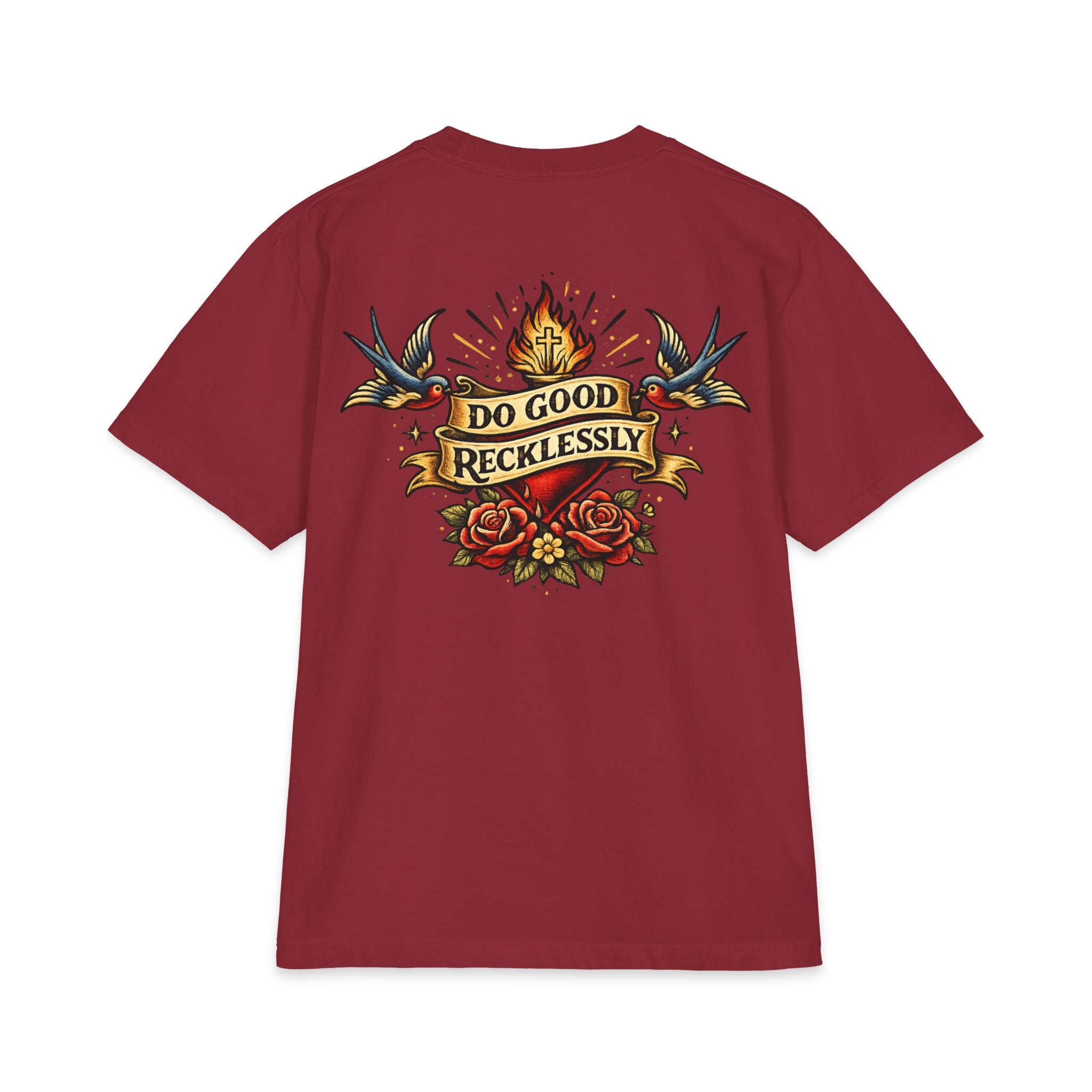 Do Good Recklessly Back Print T-Shirt