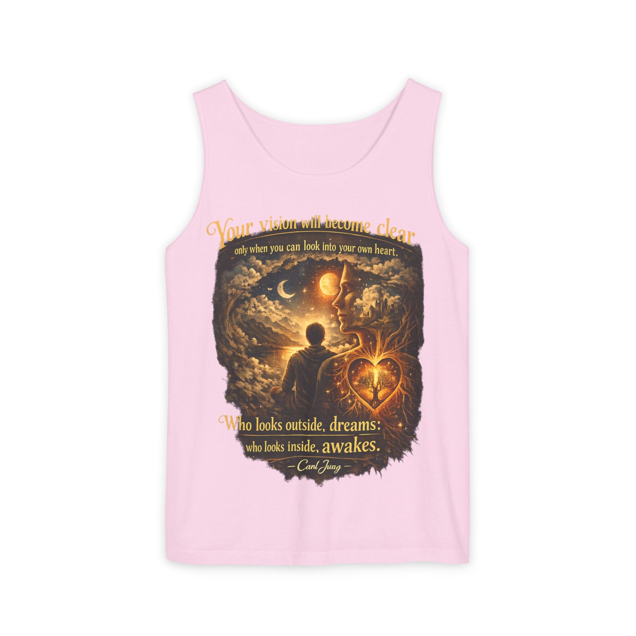 Carl Jung Spiritual Awareness Tank Top — Jungian Psychology Quote Tee