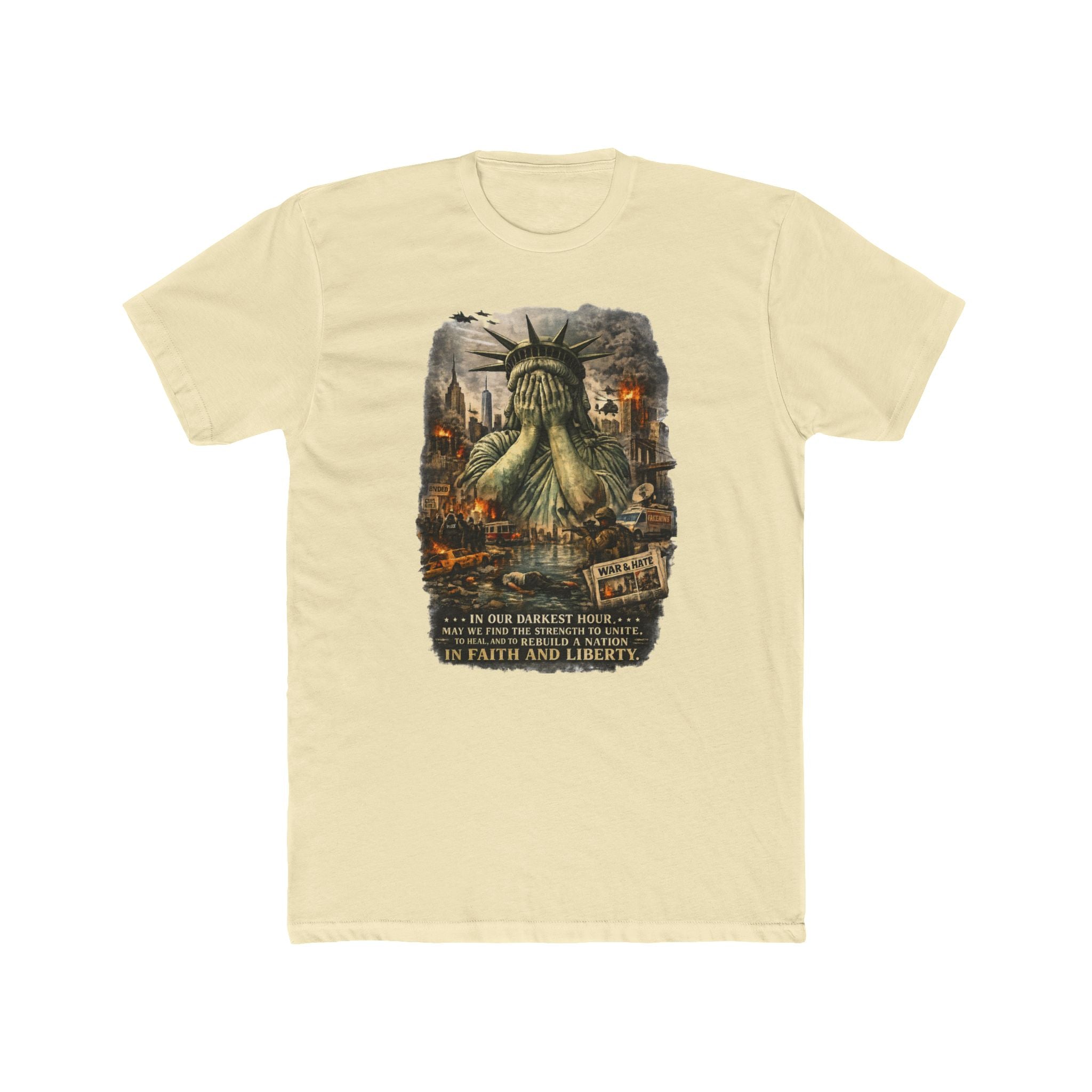 Statue of Liber-tee Cotton Crew Tee