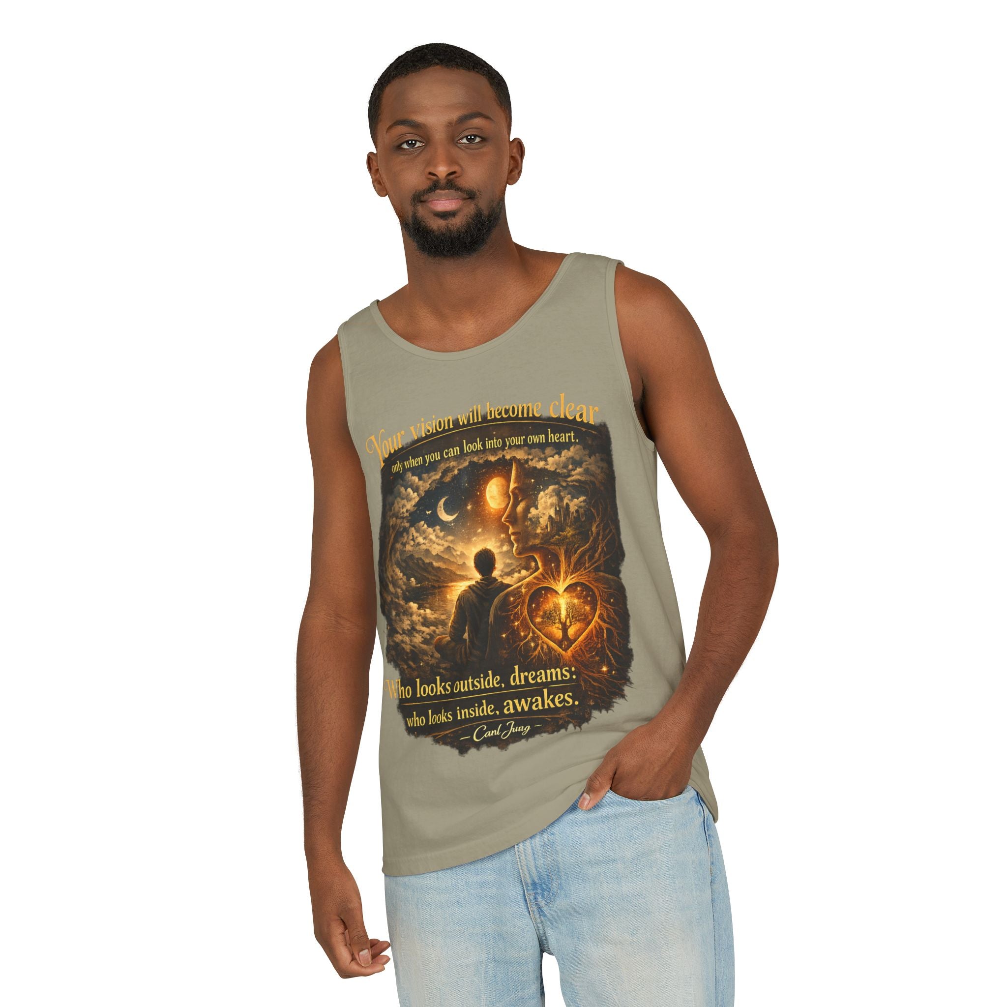 Carl Jung Spiritual Awareness Tank Top — Jungian Psychology Quote Tee