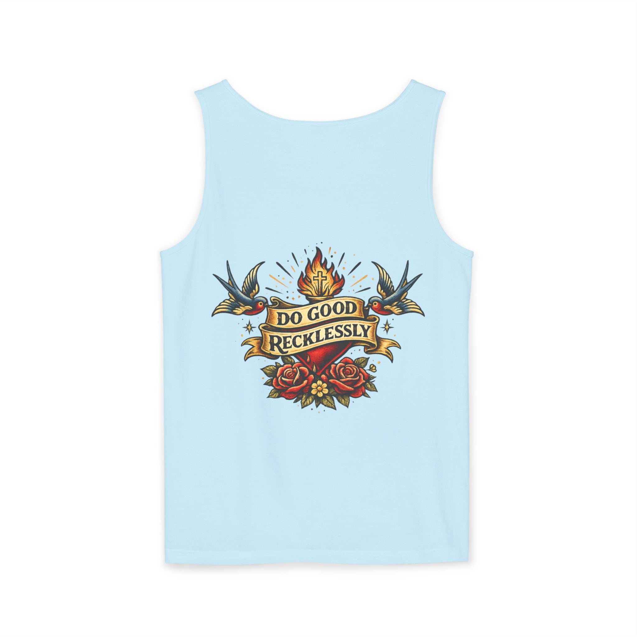 Do Good Recklessly Back Print Tank Top