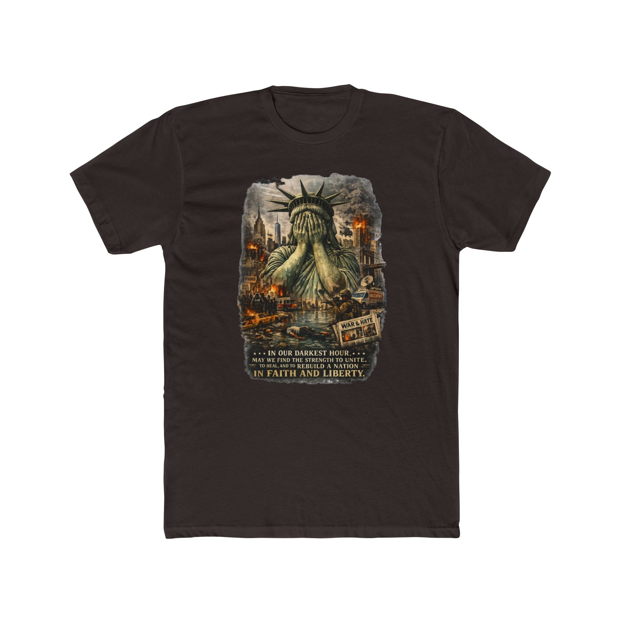 Statue of Liber-tee Cotton Crew Tee