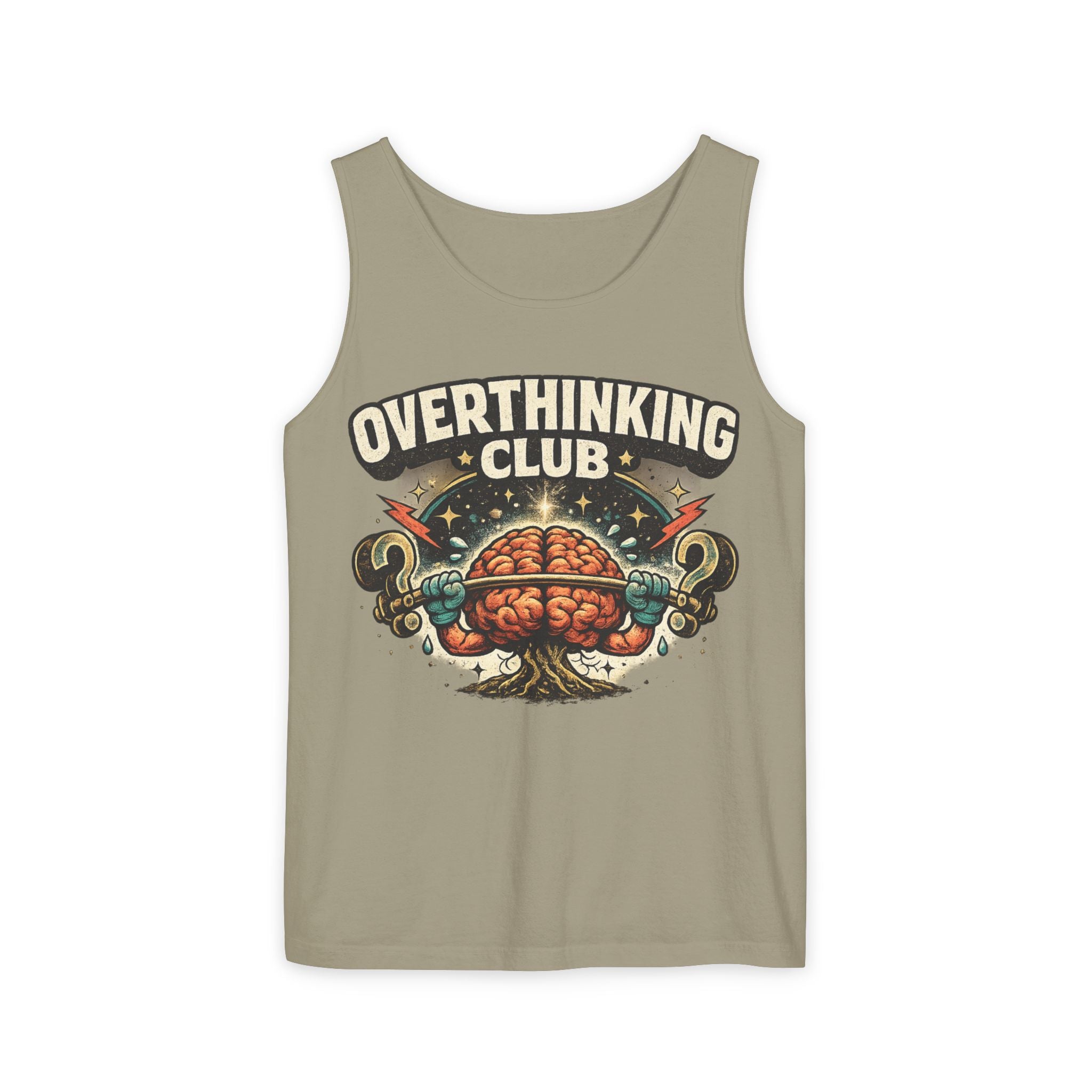 Overthinking Club Unisex Tank Top | Funny Overthinker Graphic Tank | Graphic Nature