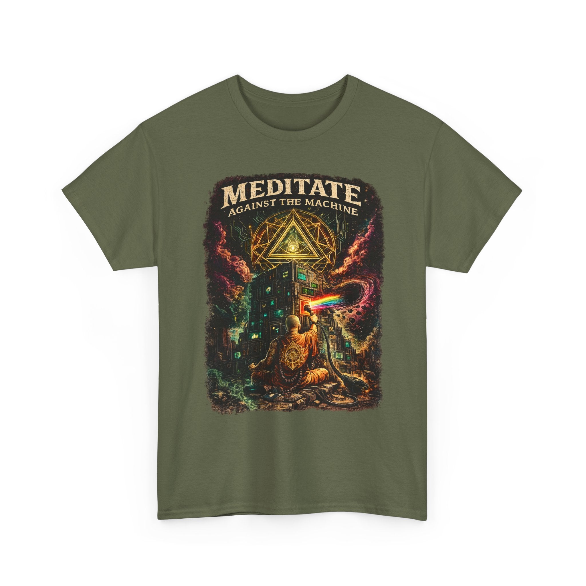 Meditate Against the Machine Tee