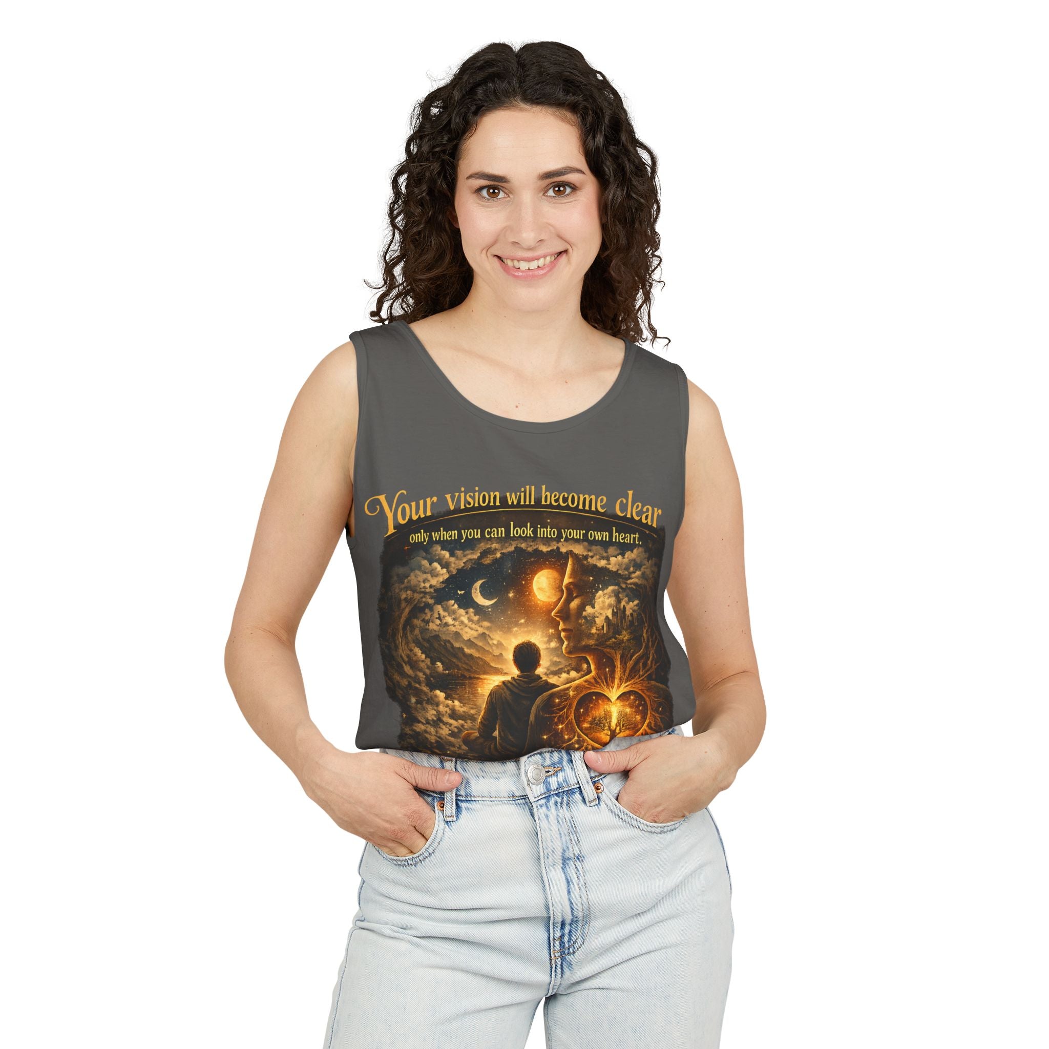 Carl Jung Spiritual Awareness Tank Top — Jungian Psychology Quote Tee